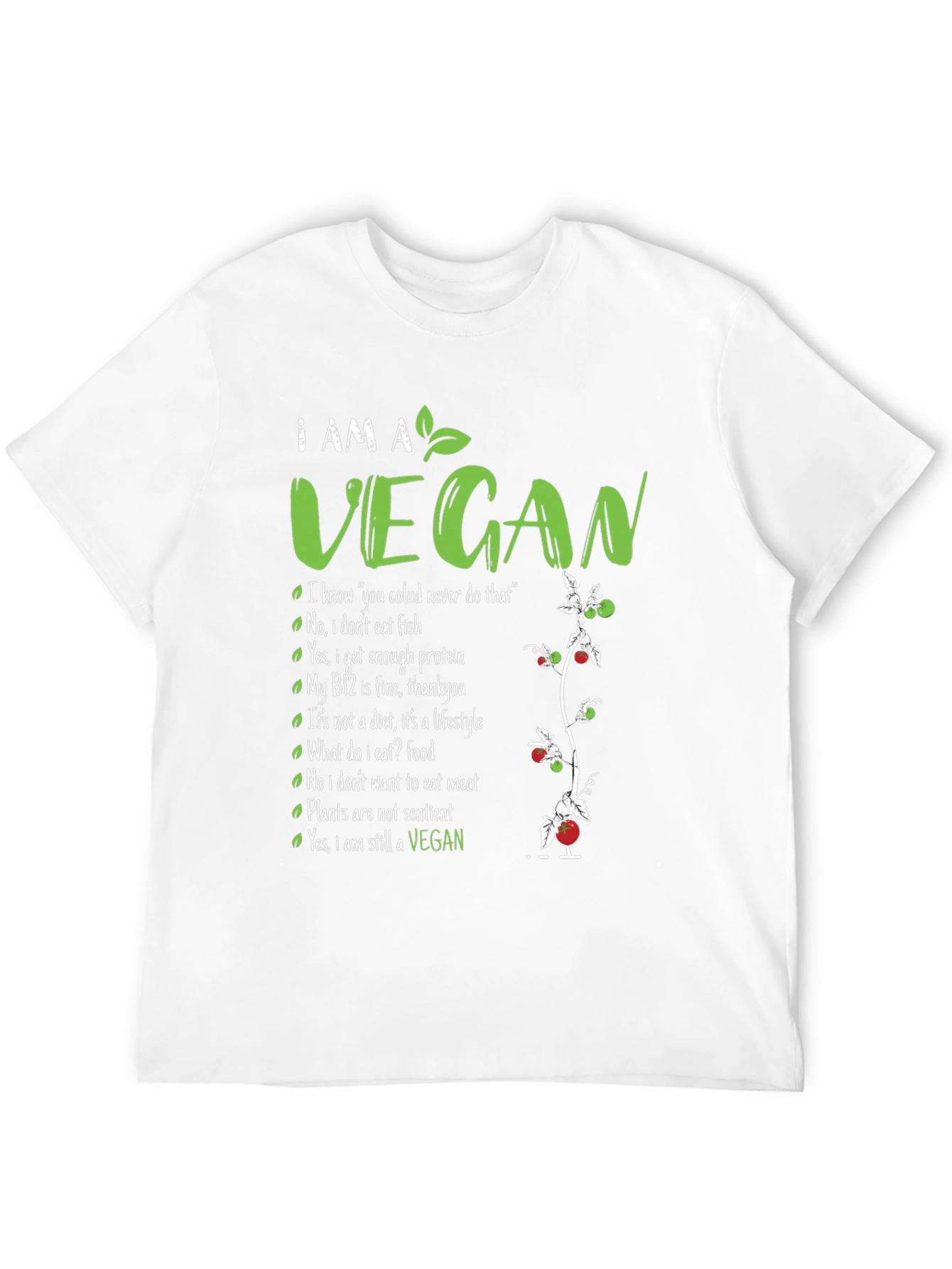 I am a Vegan T-Shirt - Plant-Based Lifestyle Tee