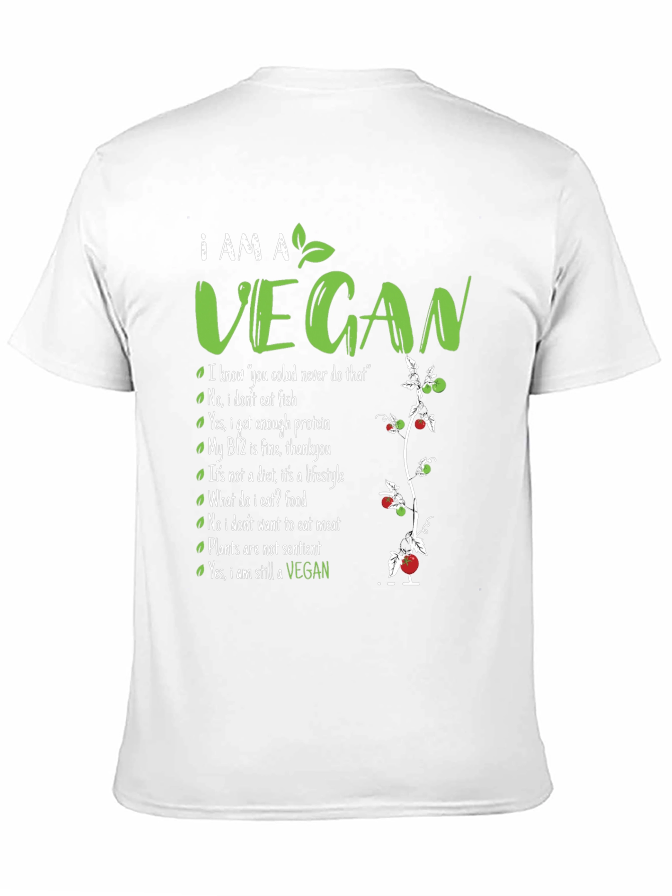 I am a Vegan T-Shirt - Plant-Based Lifestyle Tee