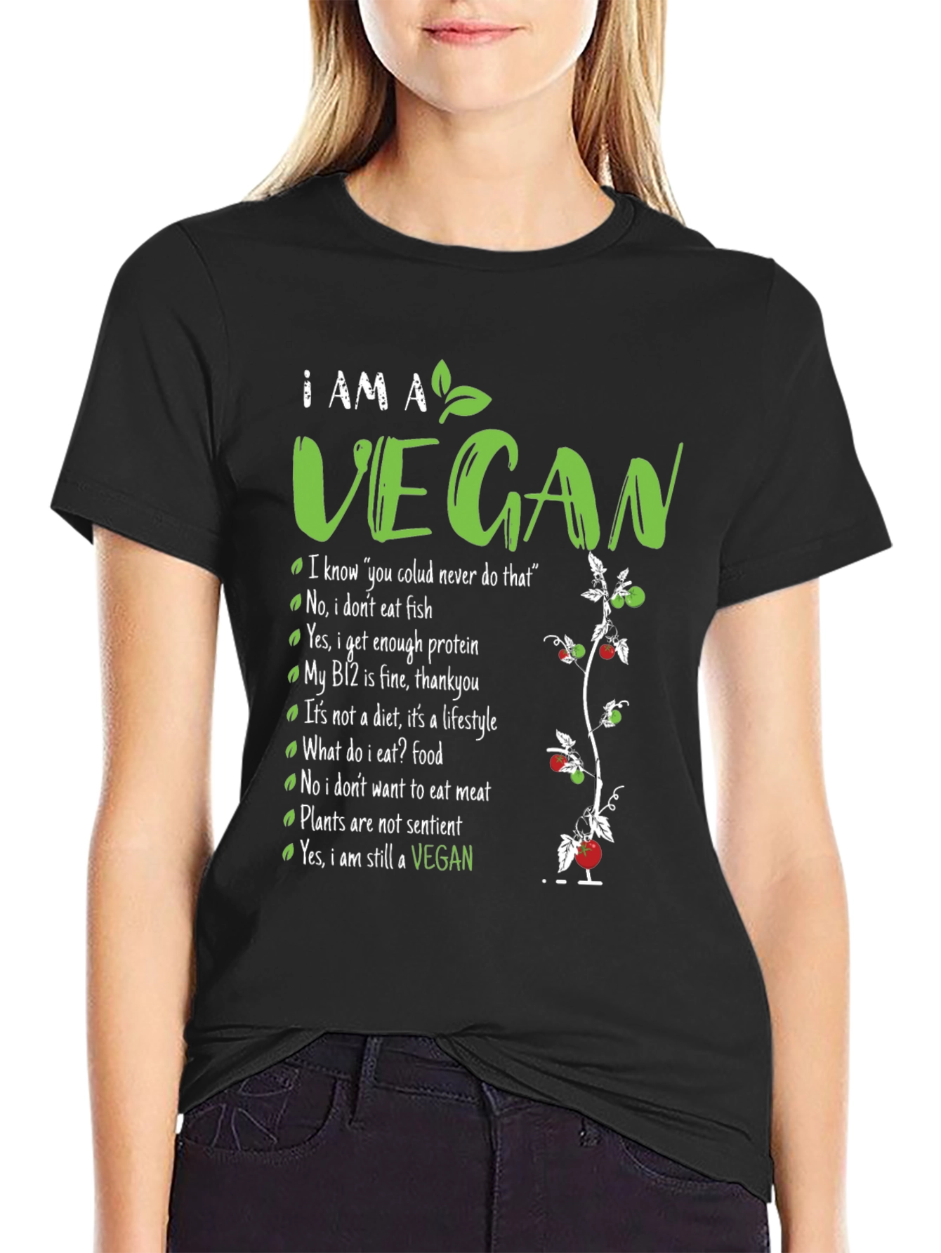 I am a Vegan T-Shirt - Plant-Based Lifestyle Tee