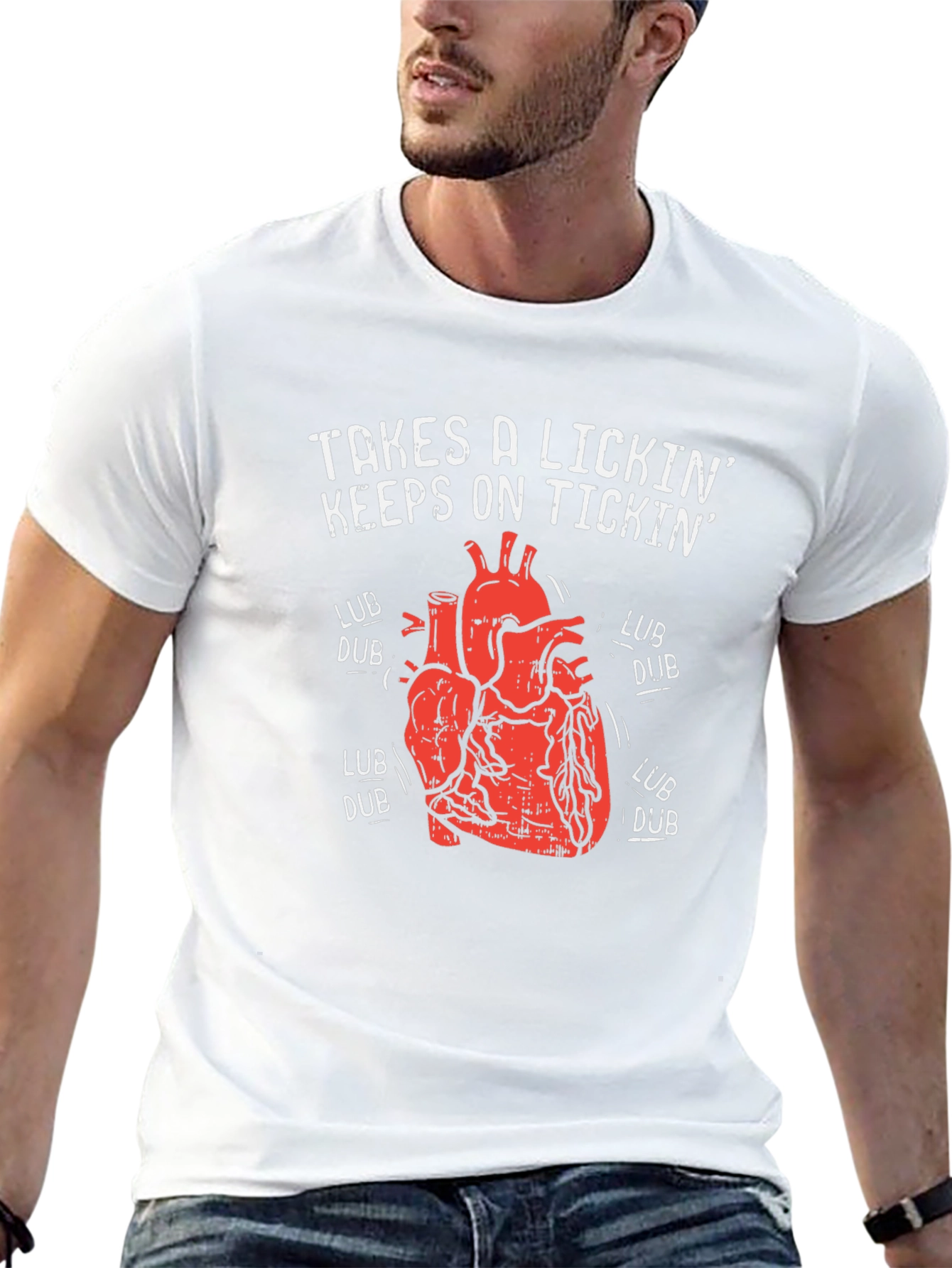 Takes a Lickin Heart T-Shirt - Keeps on Tickin