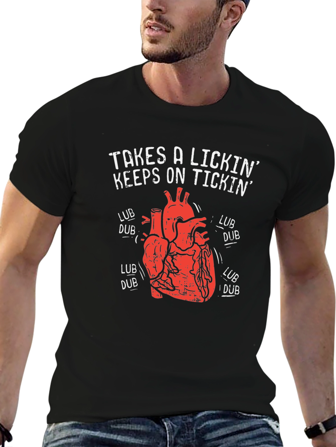 Takes a Lickin Heart T-Shirt - Keeps on Tickin