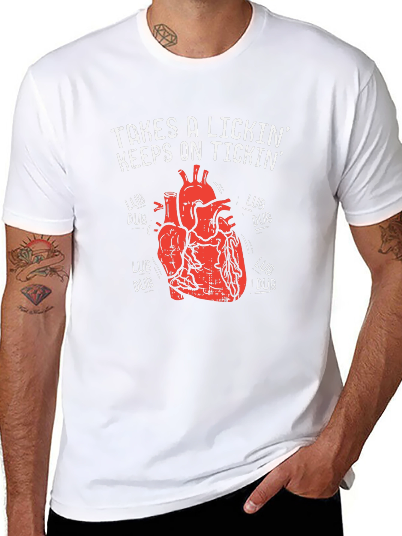 Takes a Lickin Heart T-Shirt - Keeps on Tickin