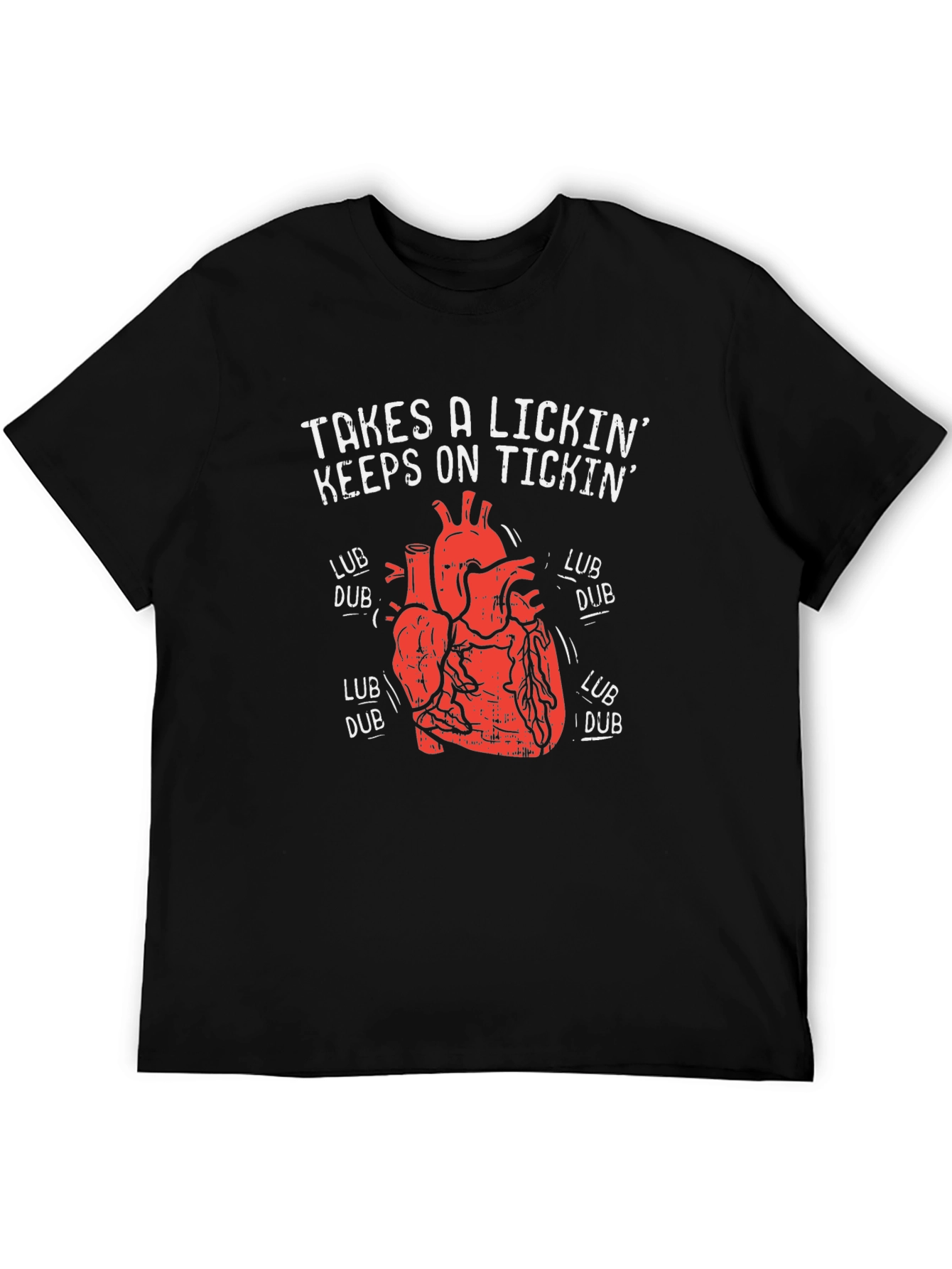 Takes a Lickin Heart T-Shirt - Keeps on Tickin