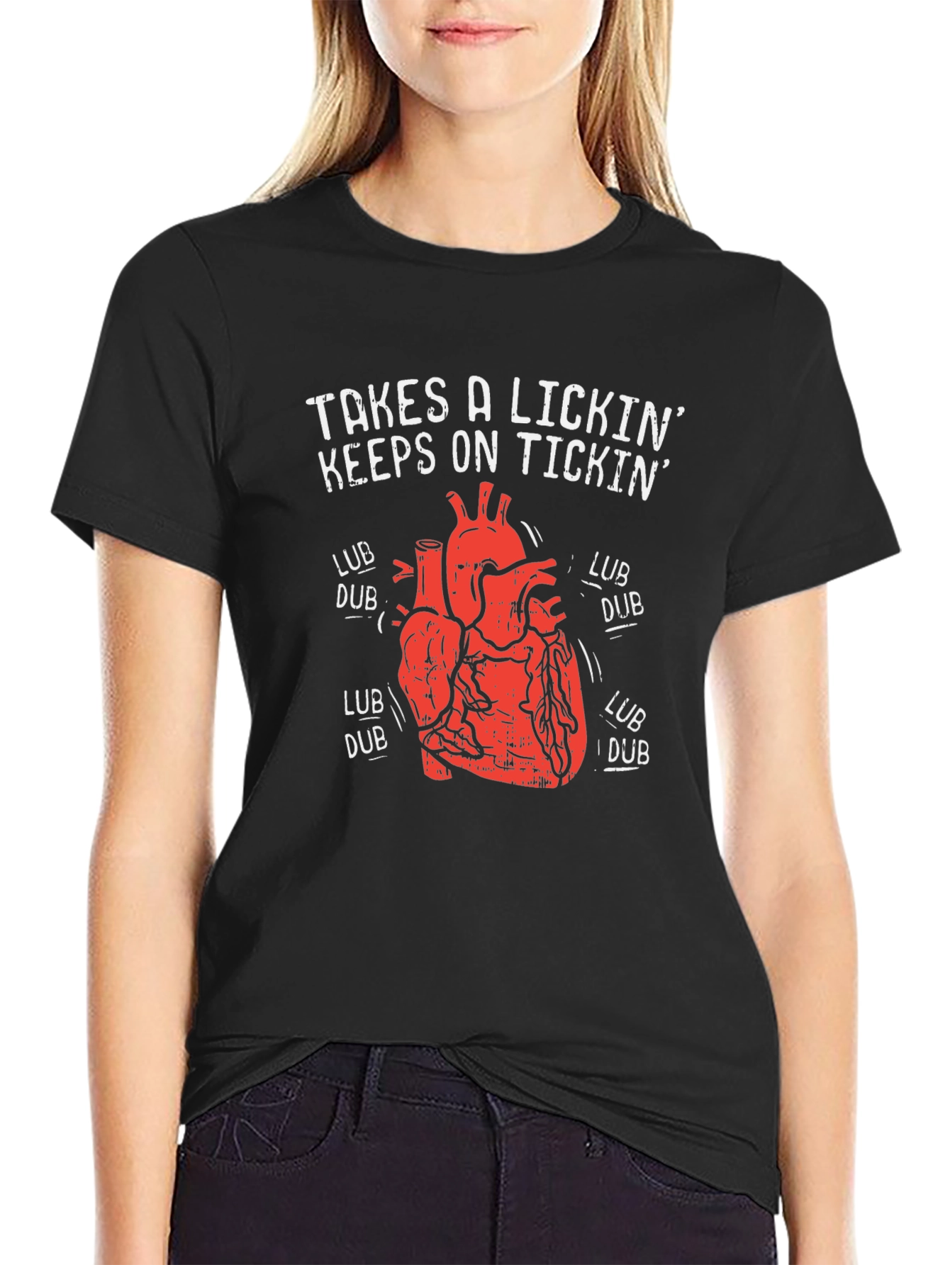 Takes a Lickin Heart T-Shirt - Keeps on Tickin