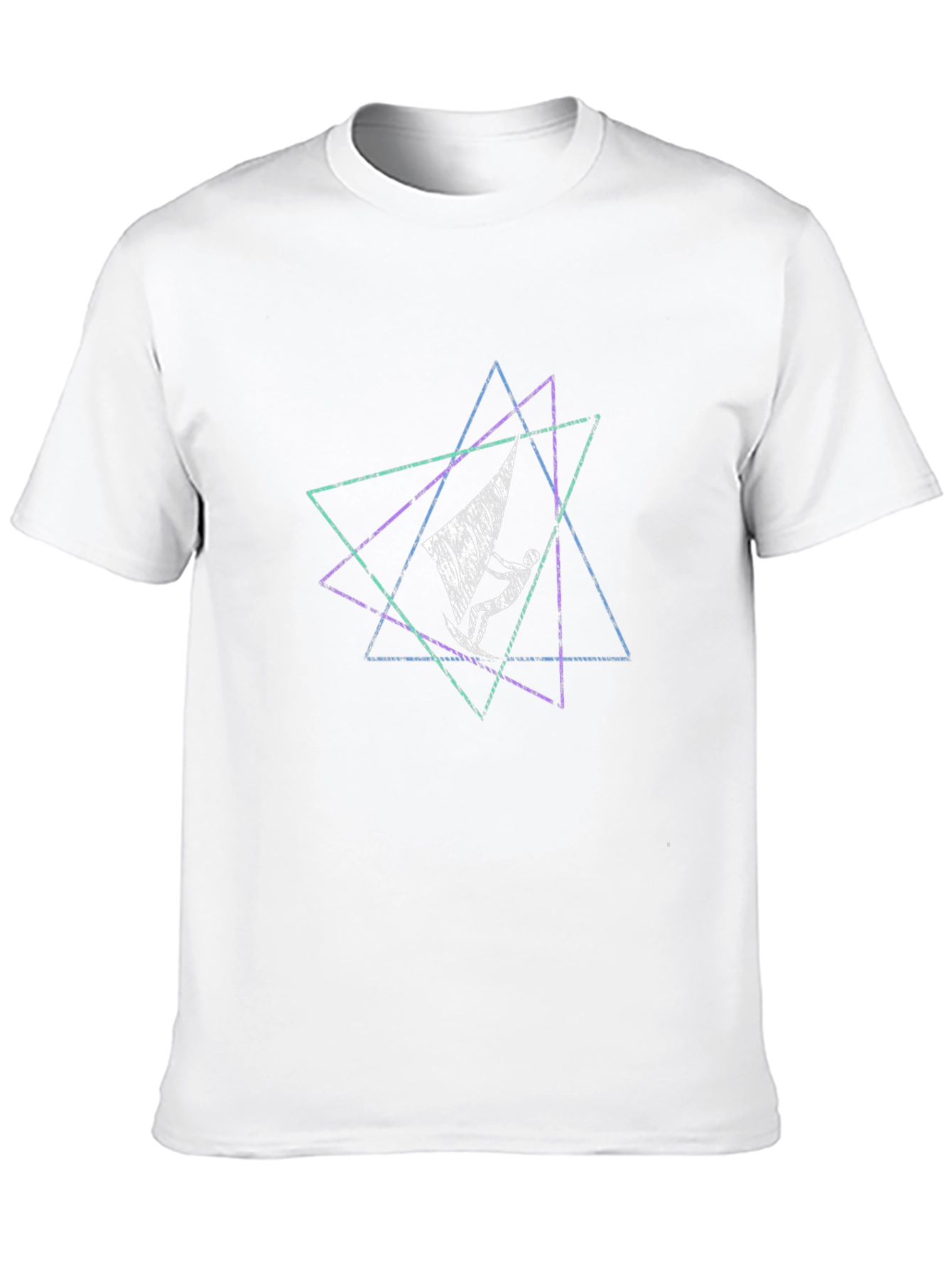 Geometric Windsurfer Graphic Tee
