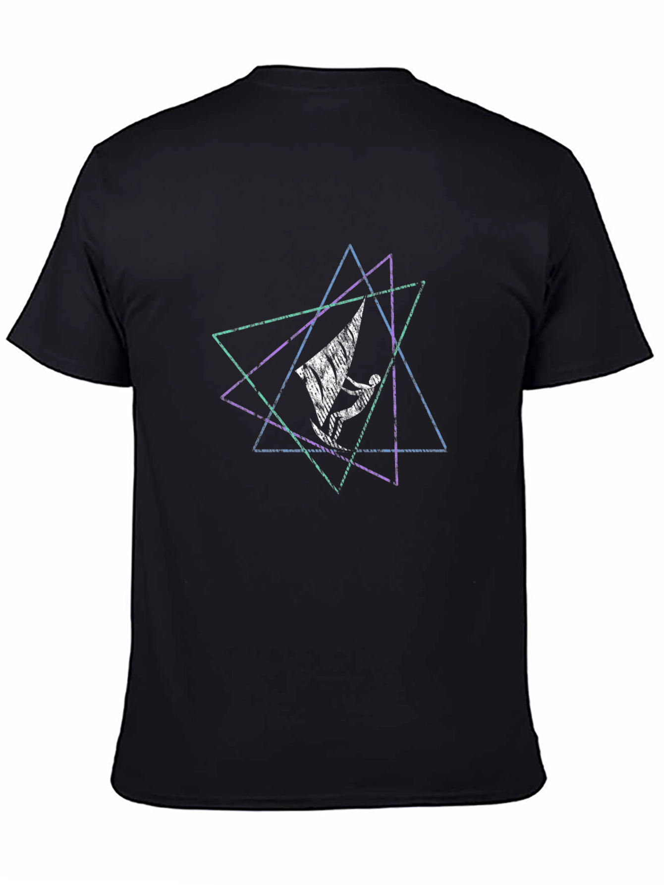 Geometric Windsurfer Graphic Tee