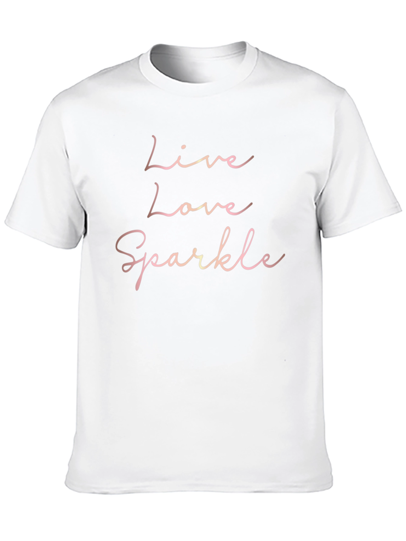 Live Love Sparkle Black Graphic Tee