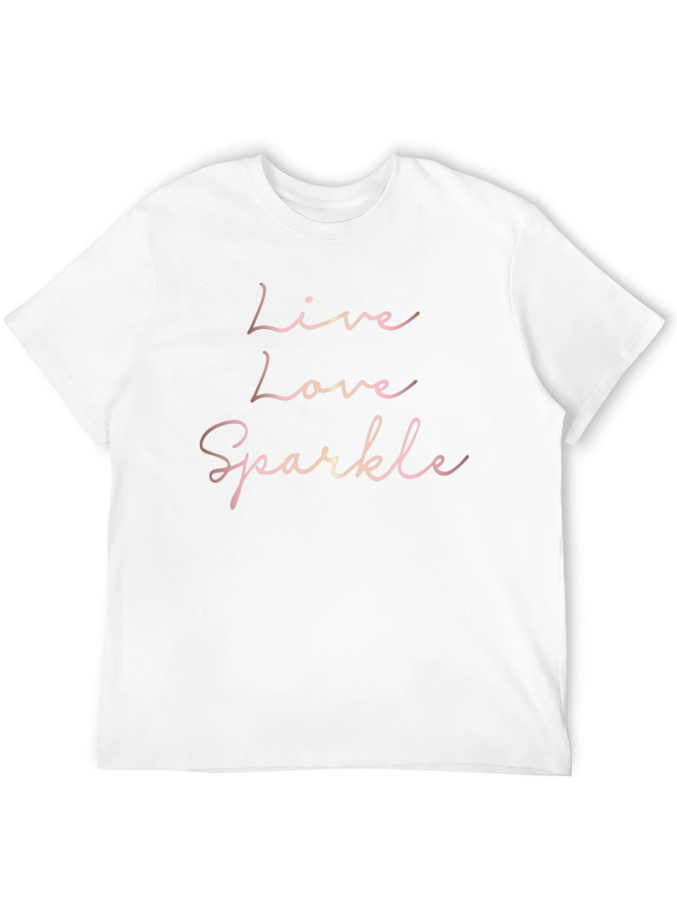 Live Love Sparkle Black Graphic Tee