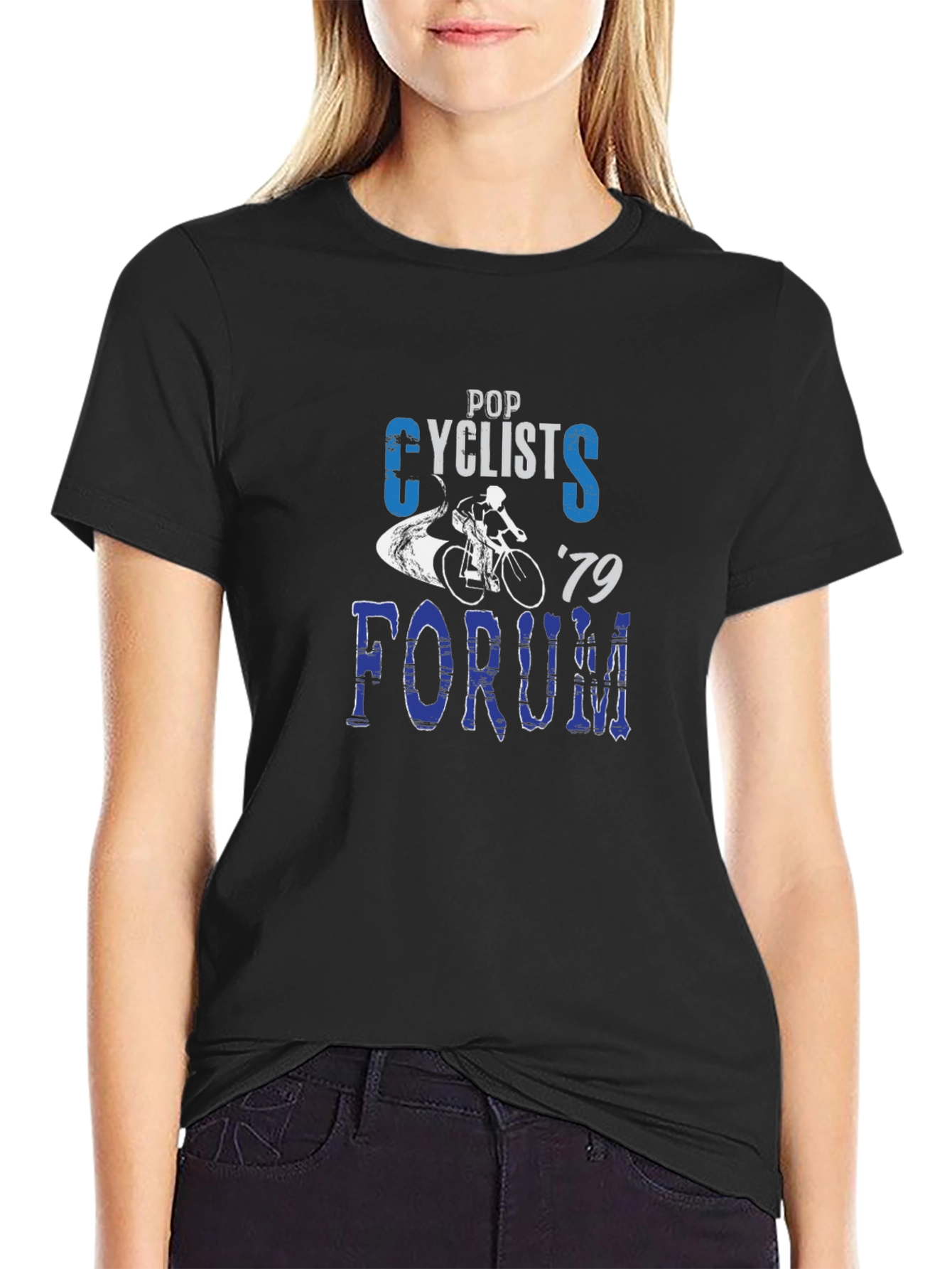 Pop Cyclists Forum 79 Black T-Shirt