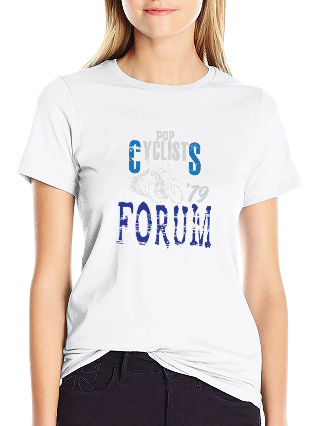 Pop Cyclists Forum 79 Black T-Shirt
