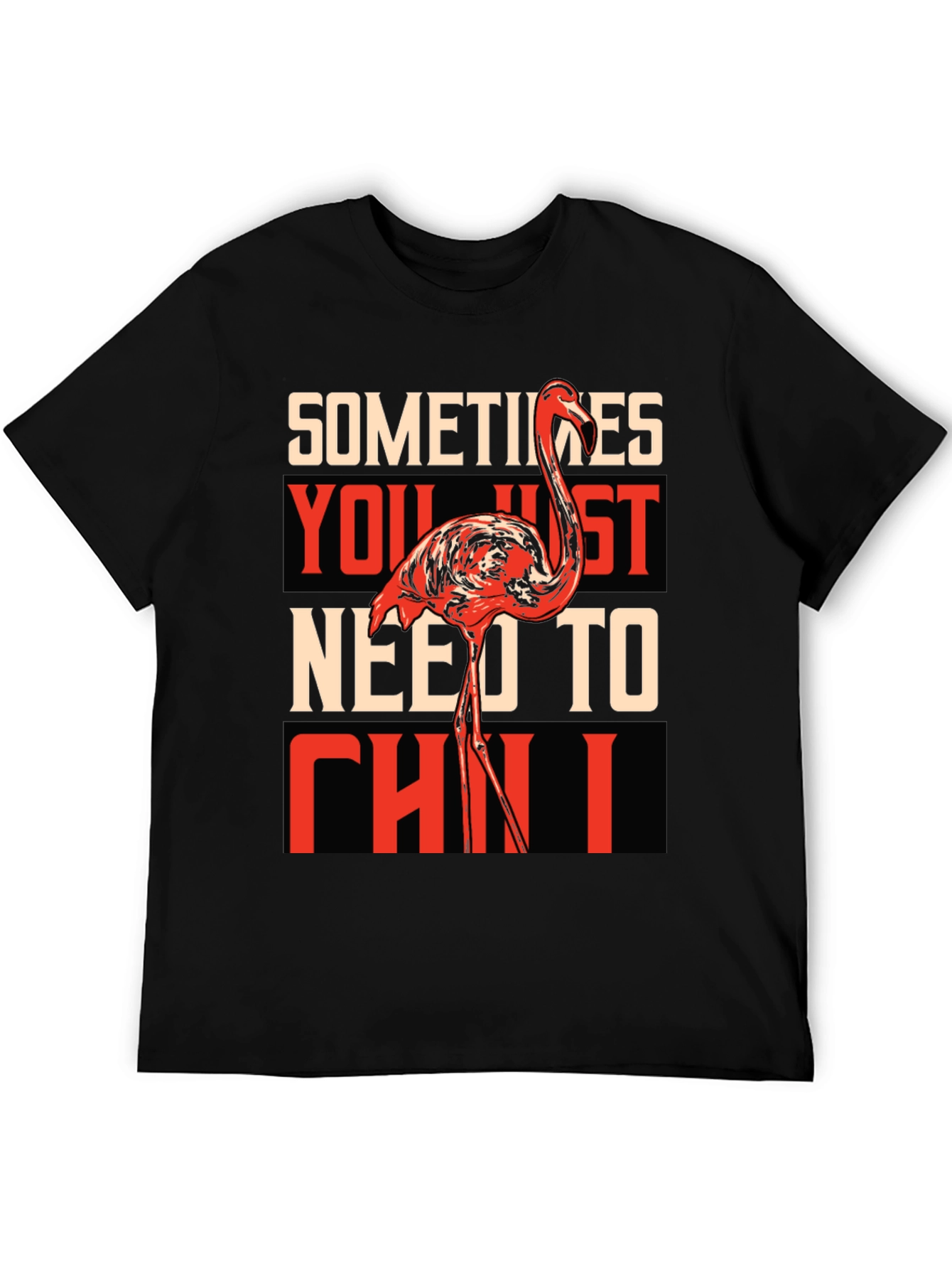 Chill Flamingo Graphic T-Shirt