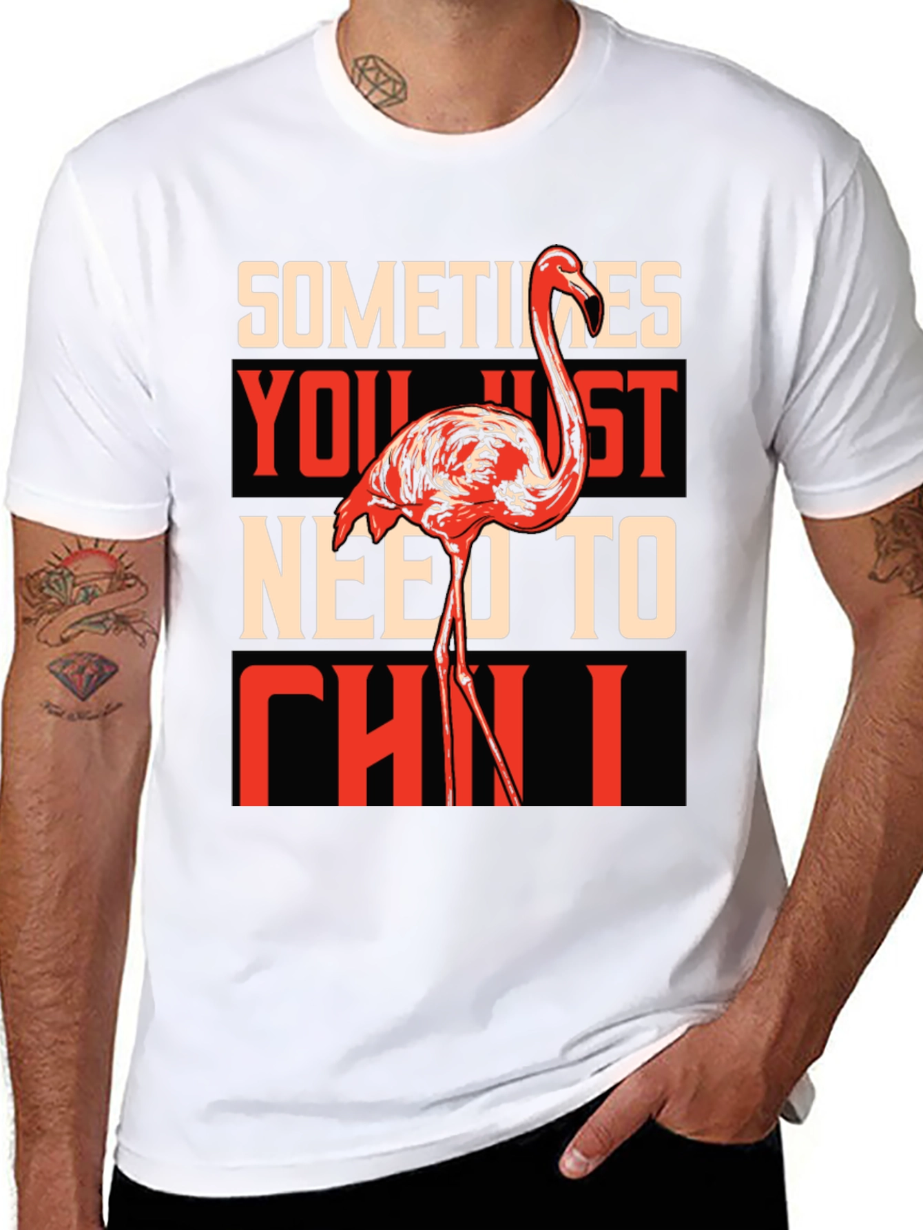 Chill Flamingo Graphic T-Shirt