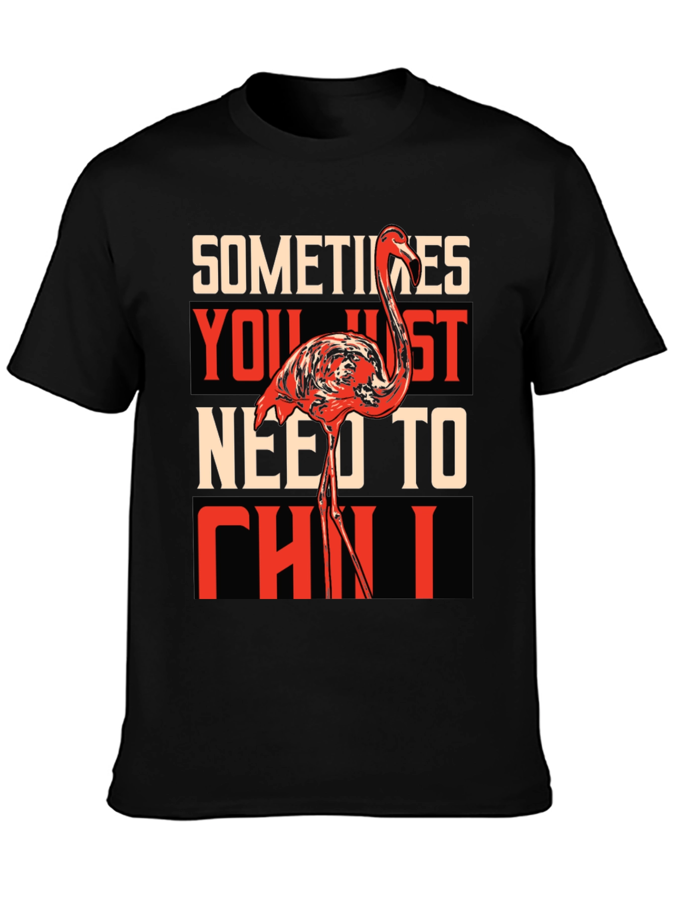 Chill Flamingo Graphic T-Shirt