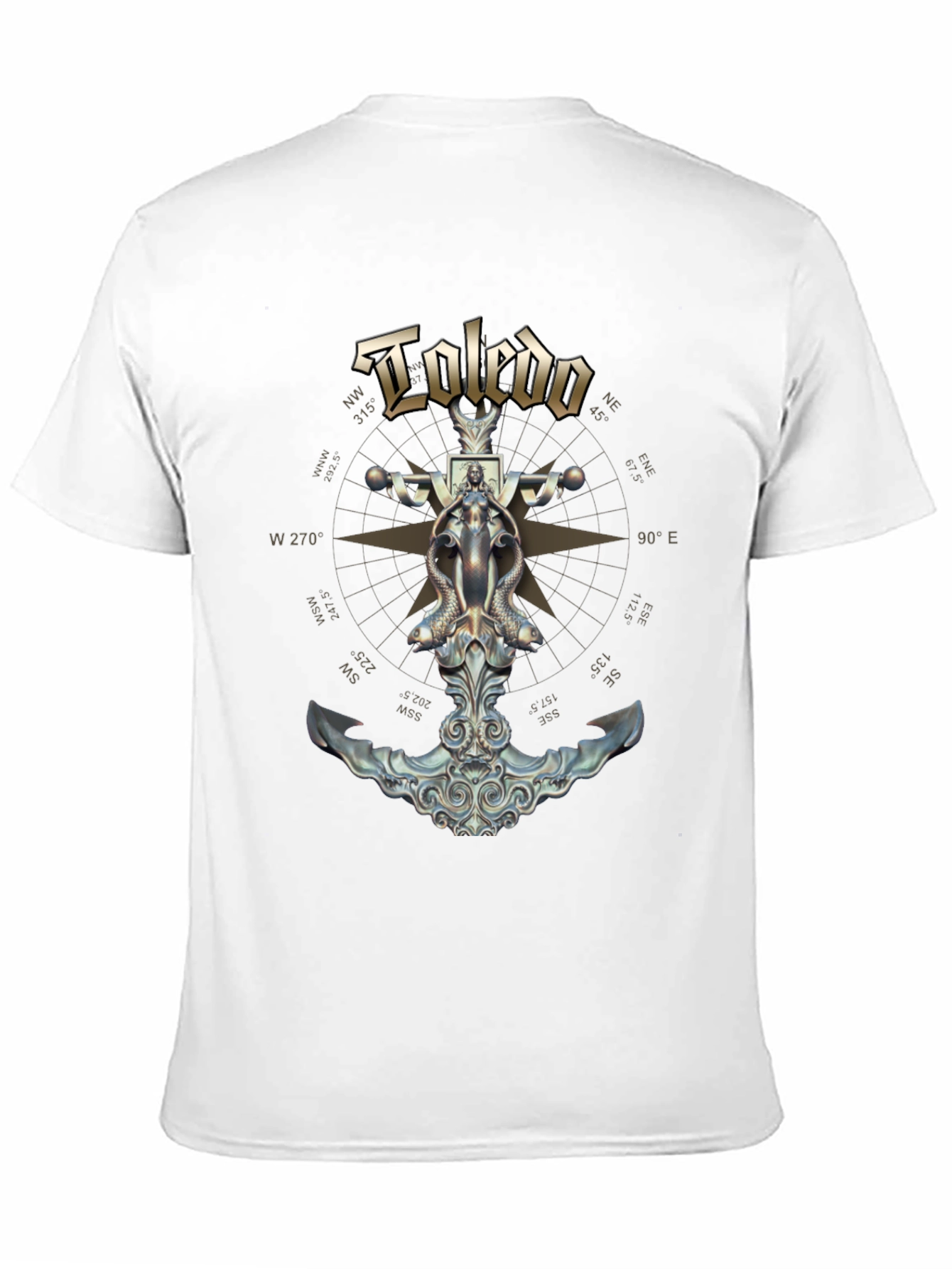 Toledo Nautical Anchor T-Shirt - Black