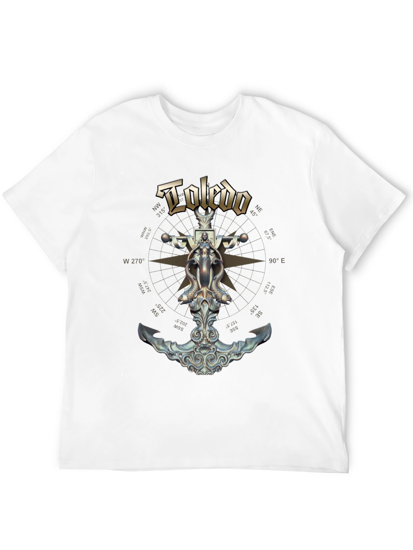 Toledo Nautical Anchor T-Shirt - Black
