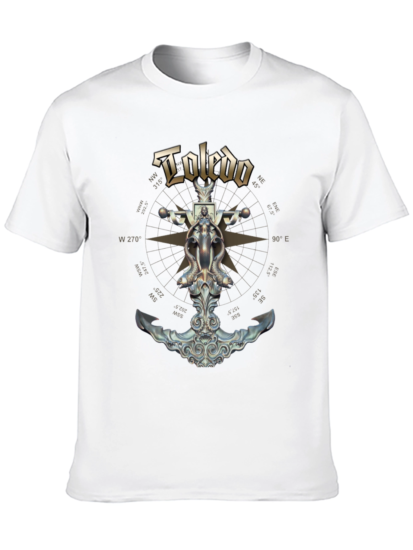 Toledo Nautical Anchor T-Shirt - Black