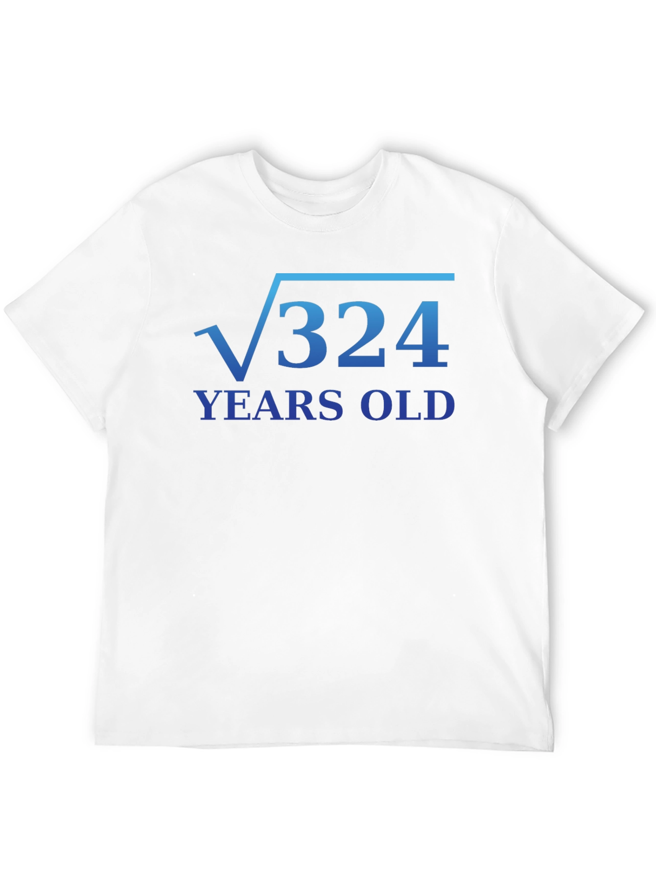 Funny 18th Birthday Math Root 324 T-Shirt