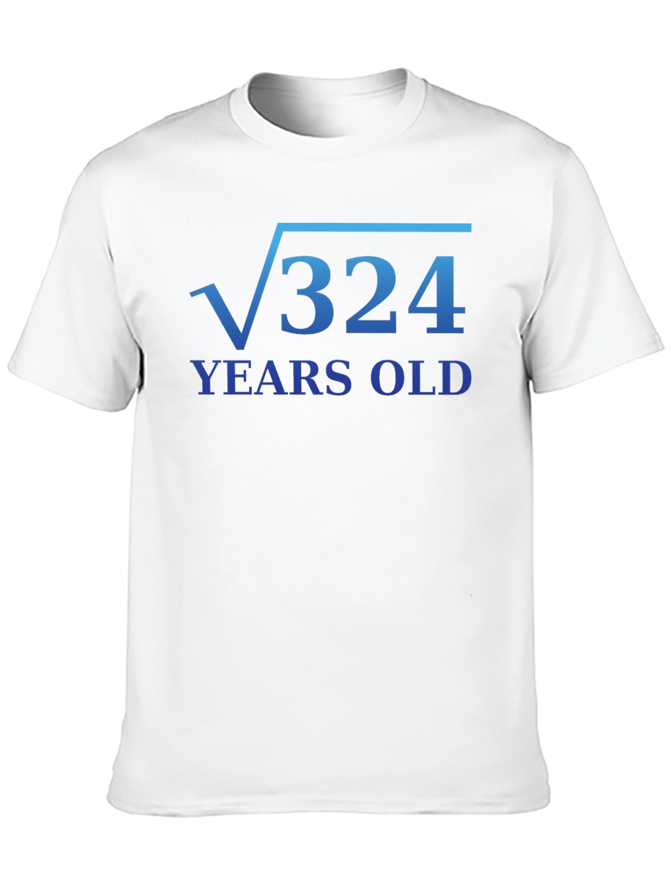 Funny 18th Birthday Math Root 324 T-Shirt