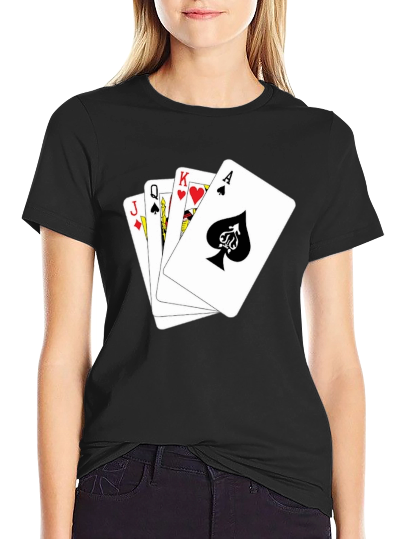 Royal Flush Graphic Tee - Ace King Queen Jack