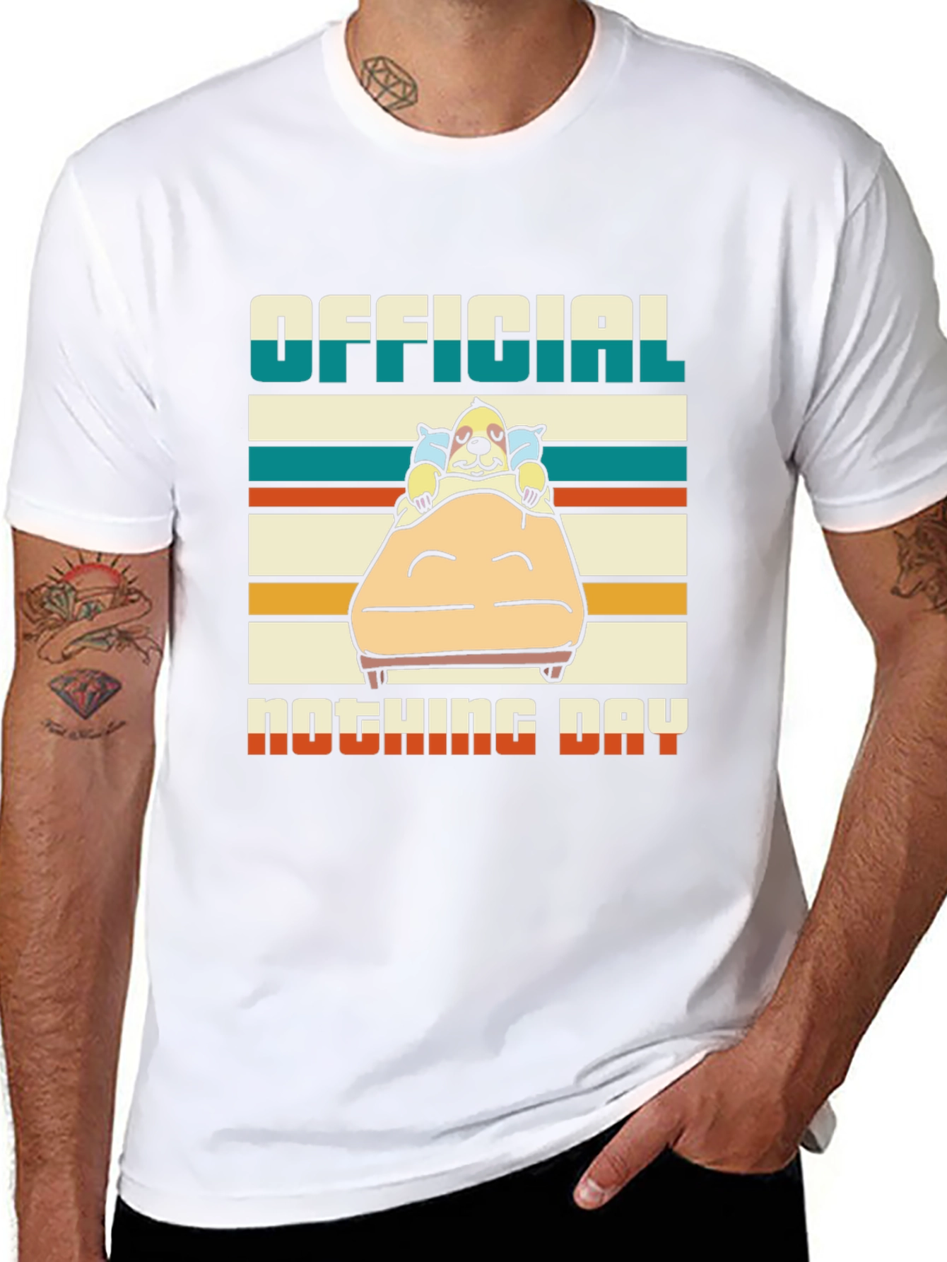 Official Nothing Day T-Shirt - Relaxed Dog Design