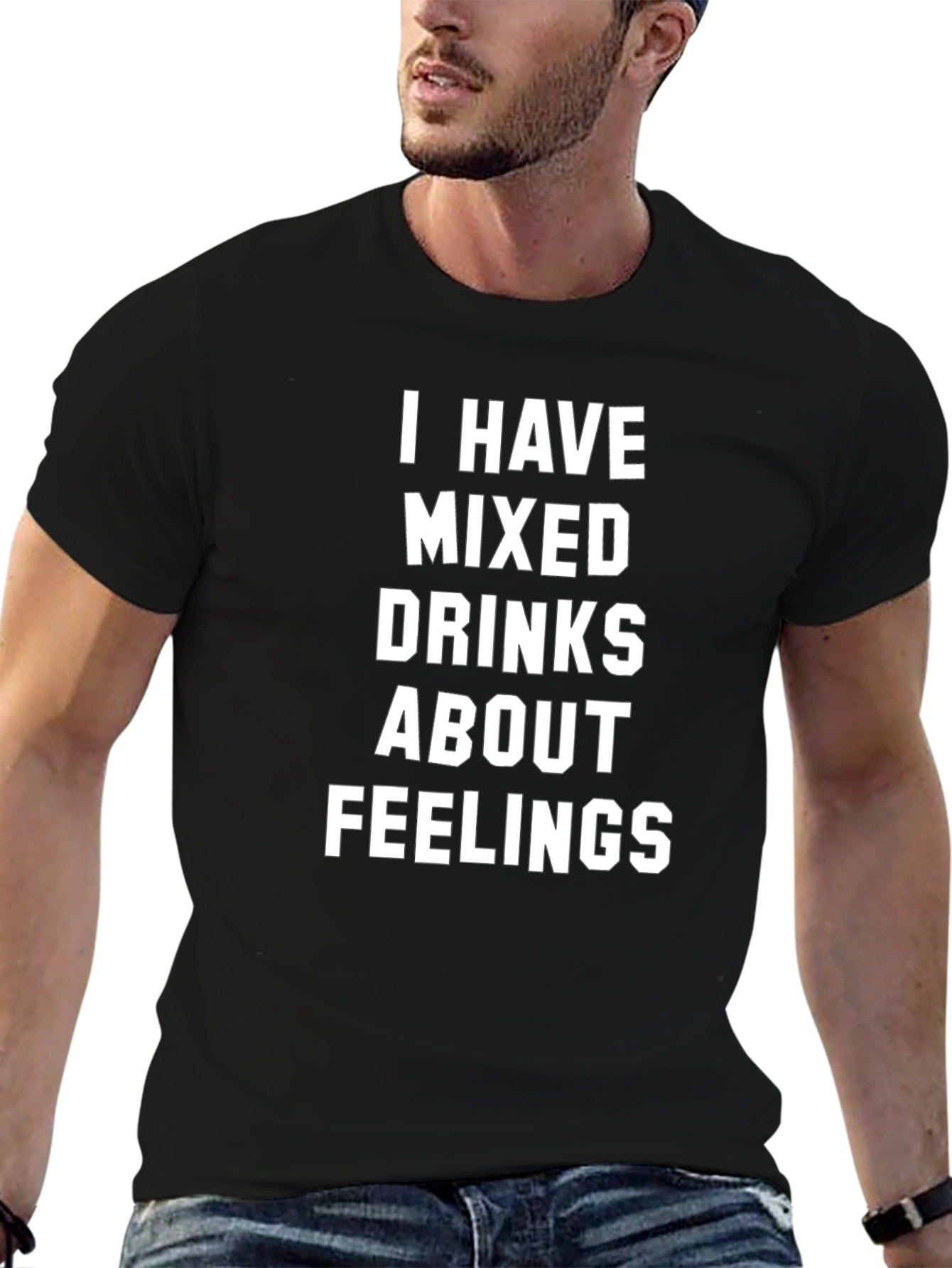 Mixed Drinks Feelings Tee - Humorous Graphic T-Shirt