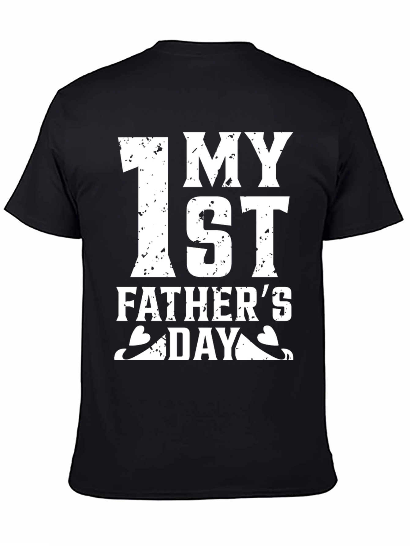 First Fathers Day Black T-Shirt