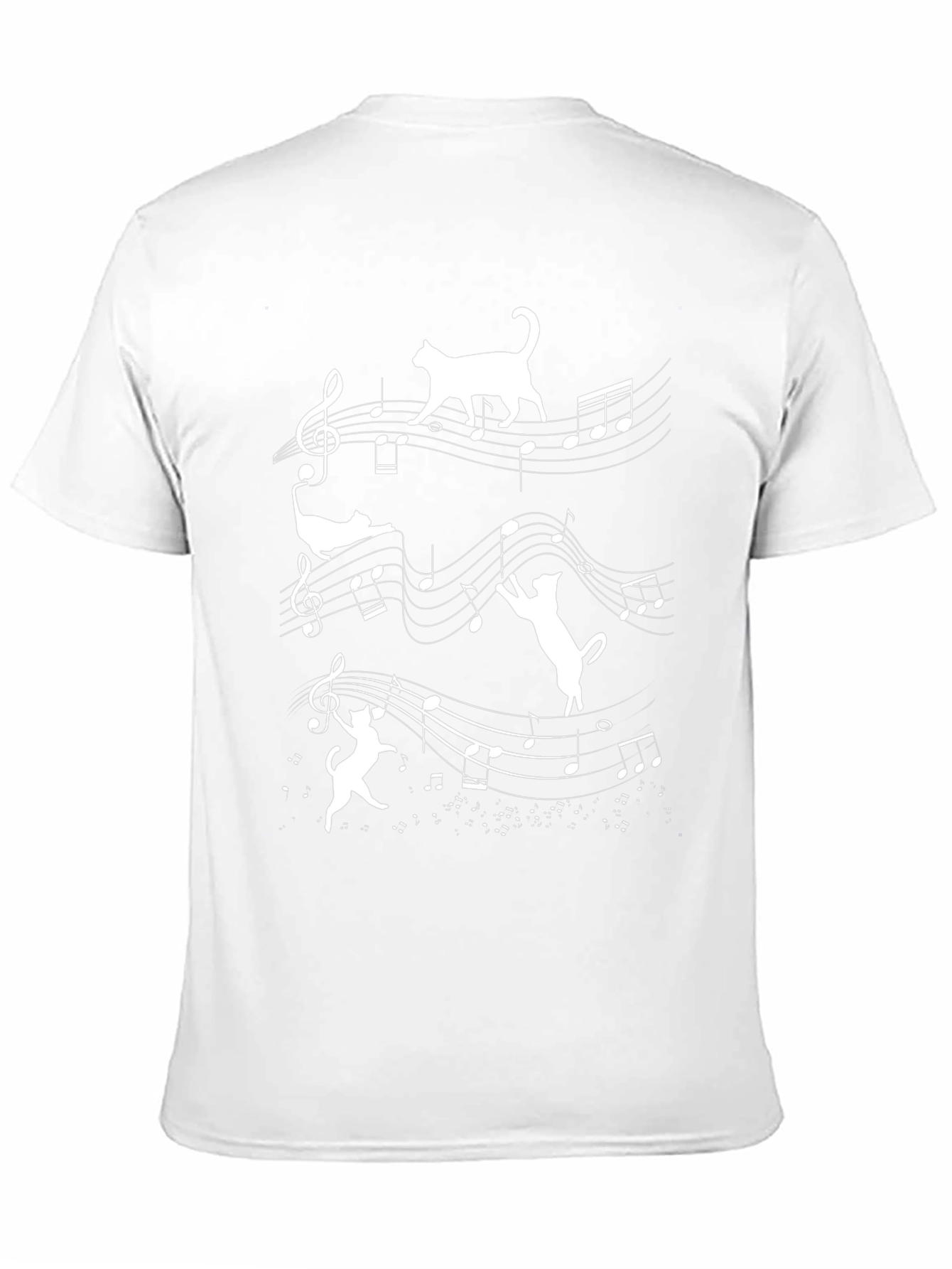 Musical Cats T-Shirt - Black Cotton Tee