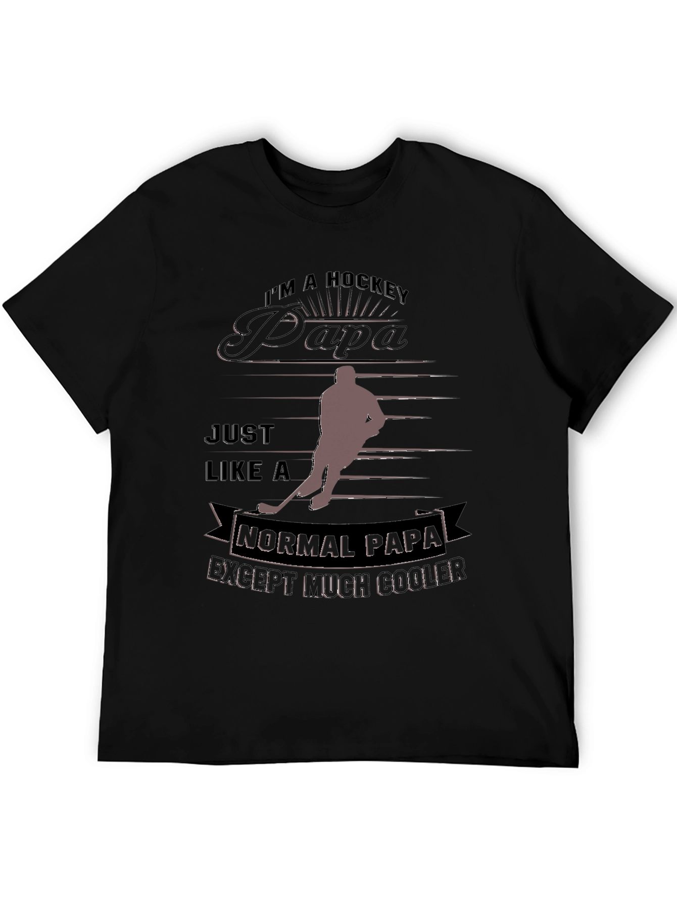 Hockey Papa T-Shirt - Cool Dad Gift
