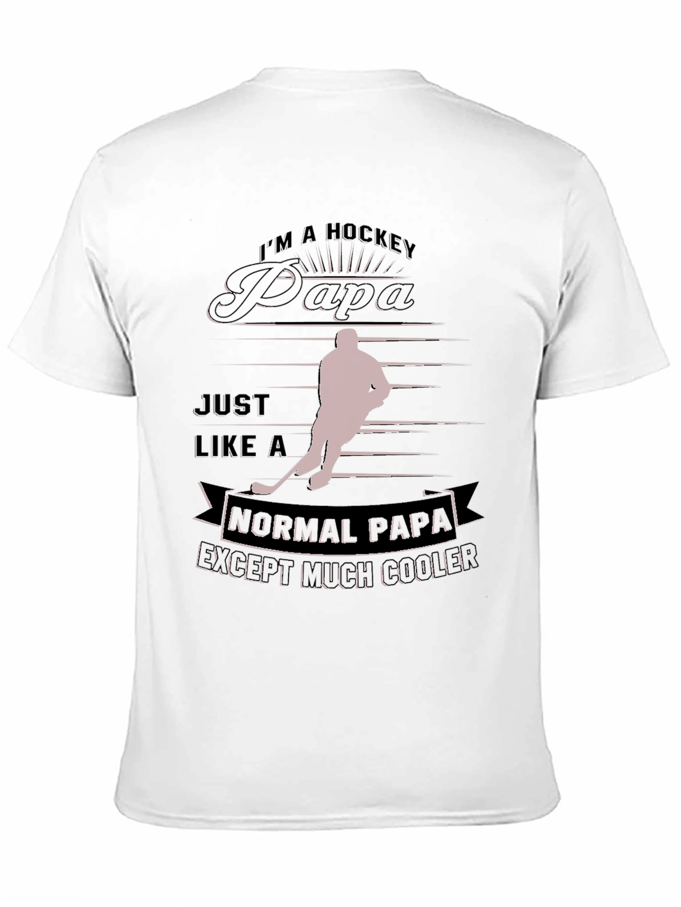 Hockey Papa T-Shirt - Cool Dad Gift