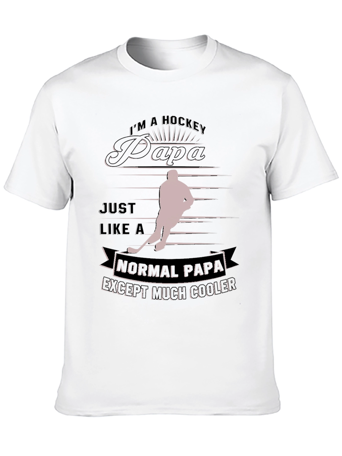 Hockey Papa T-Shirt - Cool Dad Gift