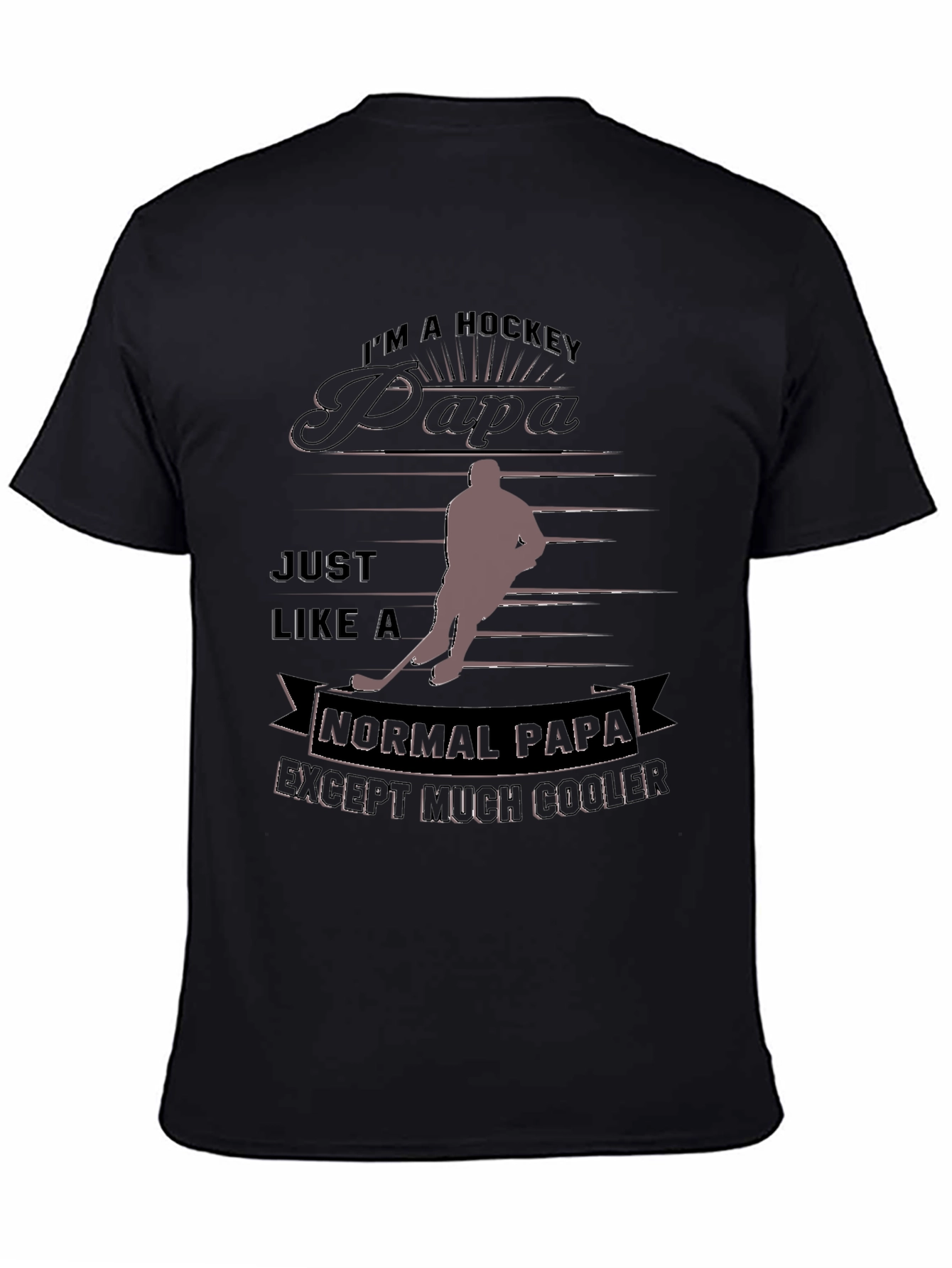 Hockey Papa T-Shirt - Cool Dad Gift