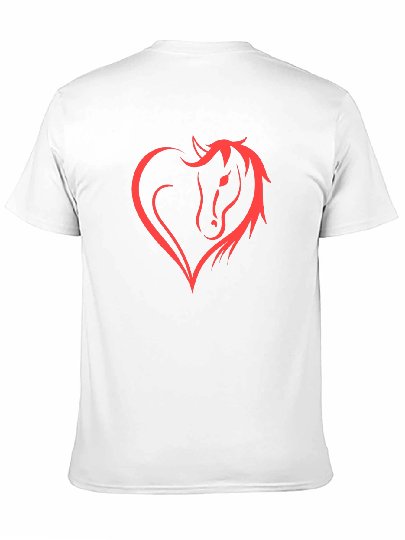 Horse Heart Tee - Stylish Graphic Print Shirt
