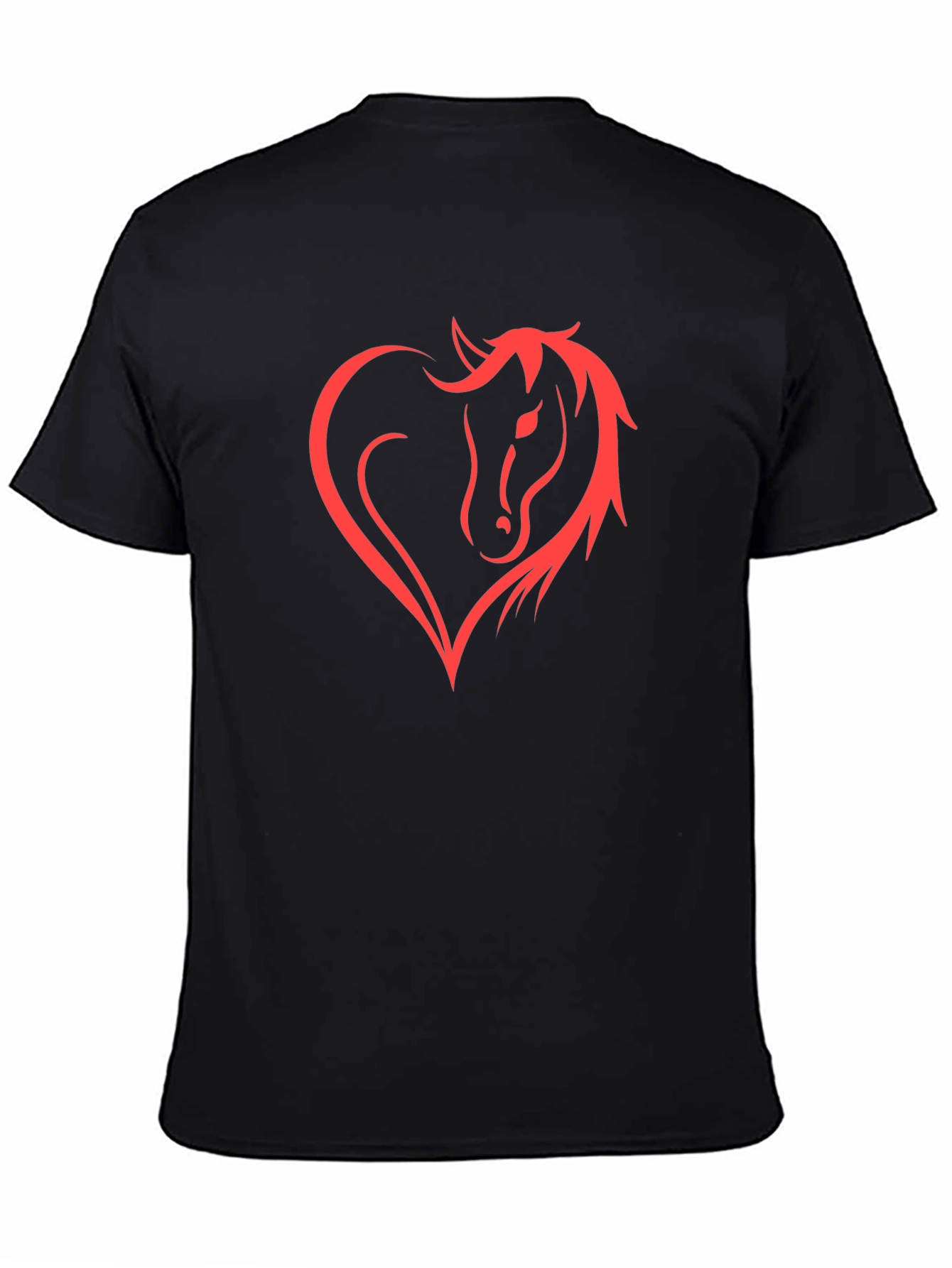 Horse Heart Tee - Stylish Graphic Print Shirt