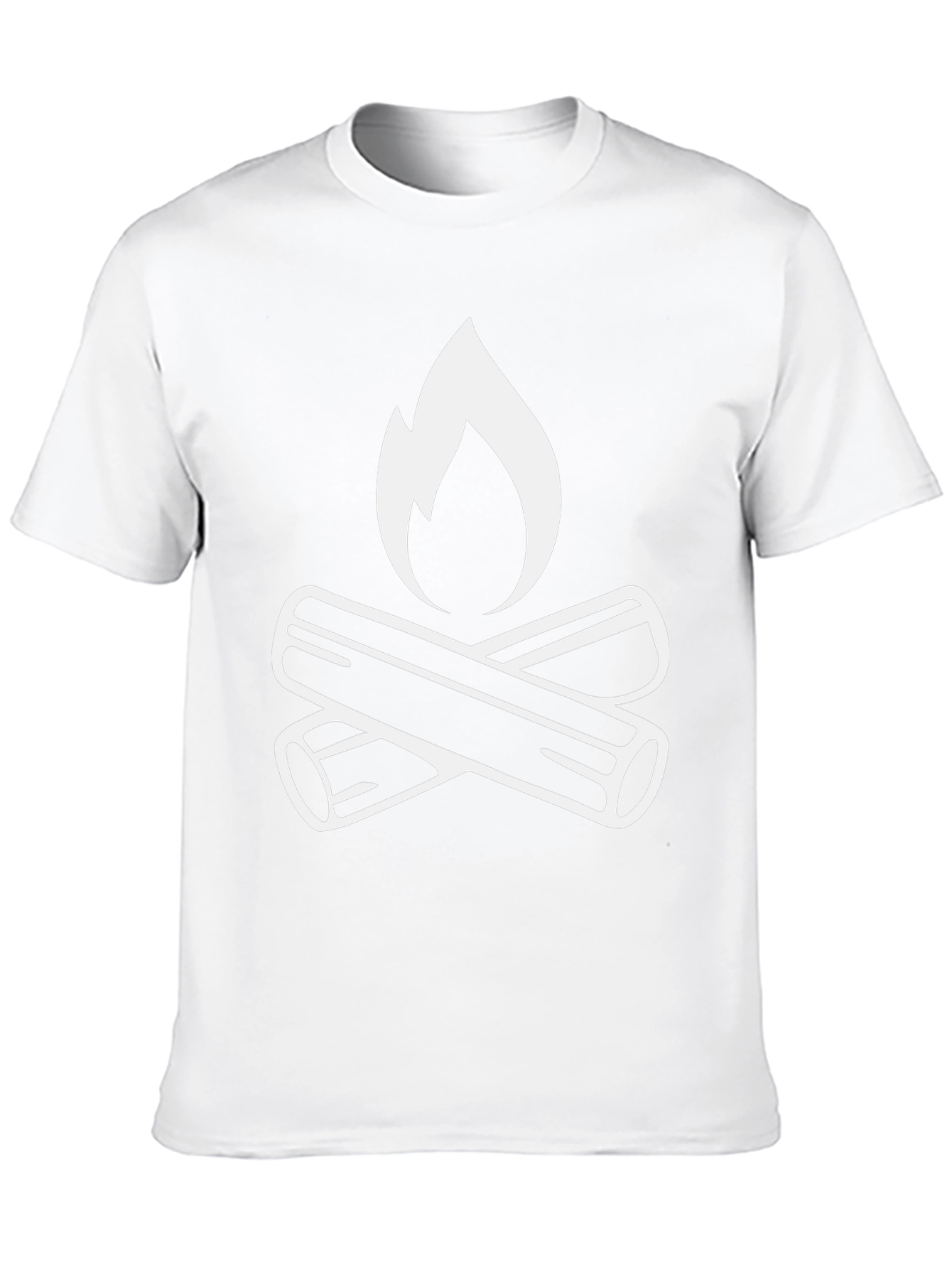 Campfire Graphic Tee - Black Cotton T-Shirt