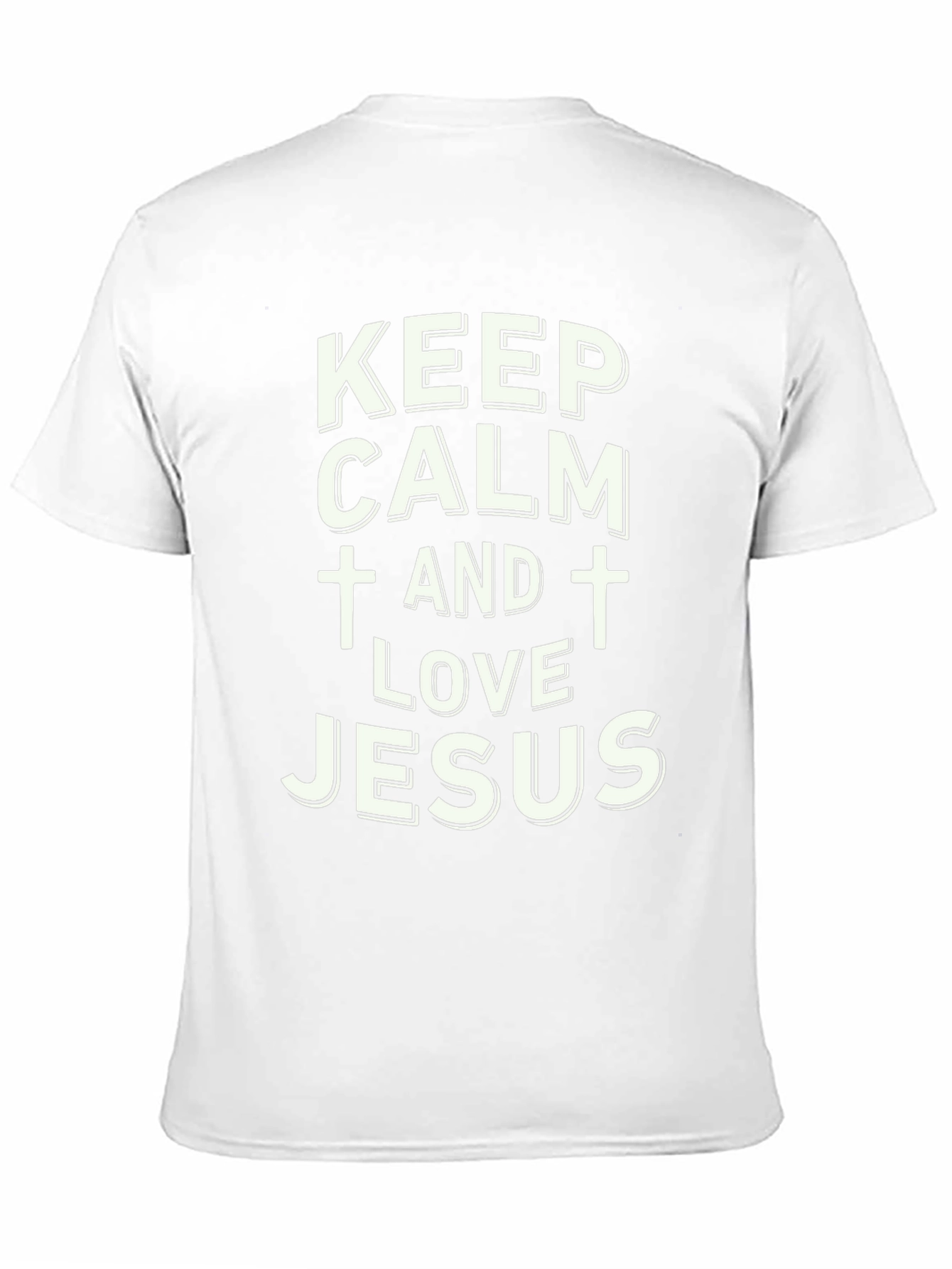 Keep Calm and Love Jesus Black T-Shirt