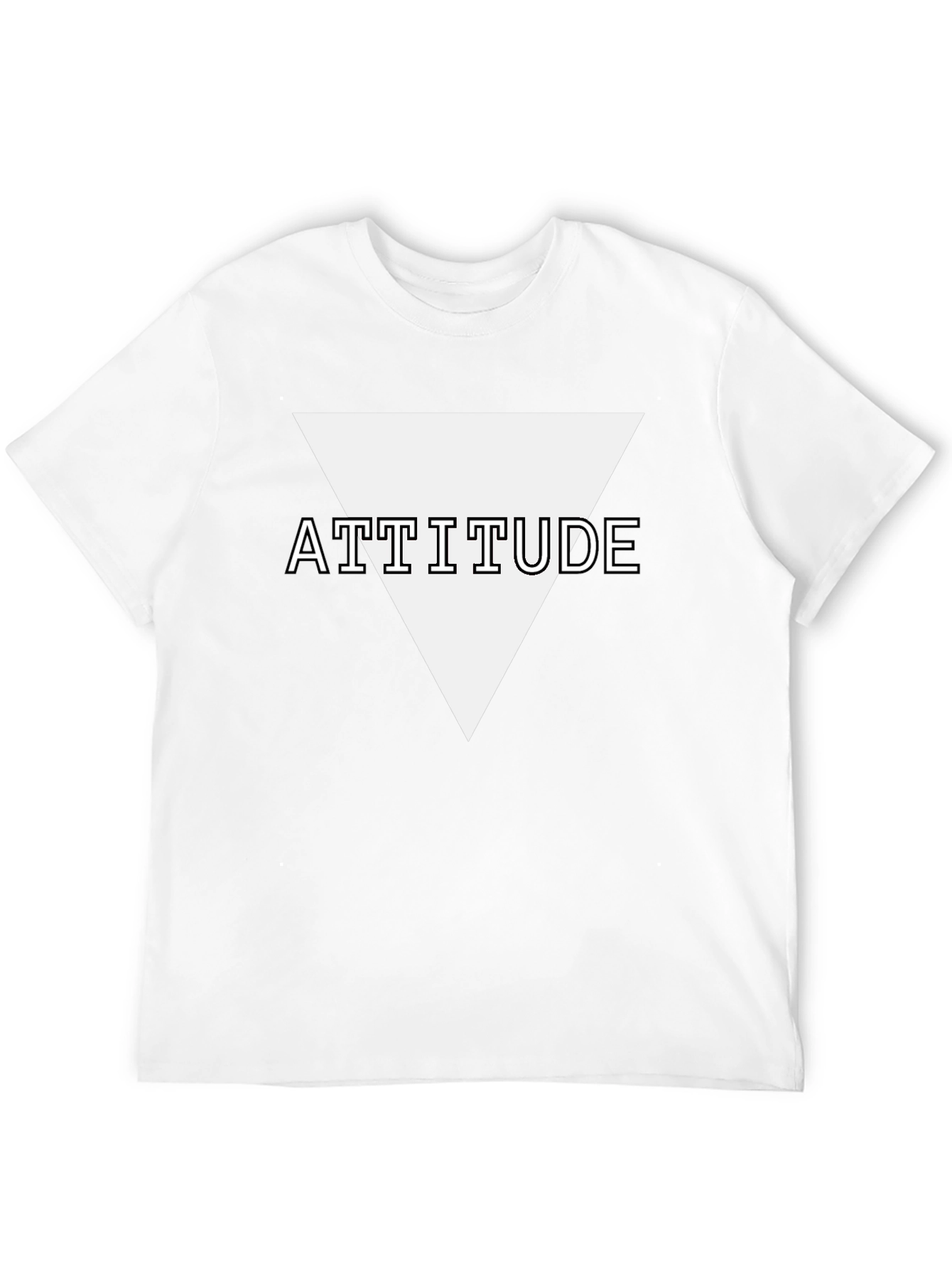 Attitude Triangle Graphic Black T-Shirt