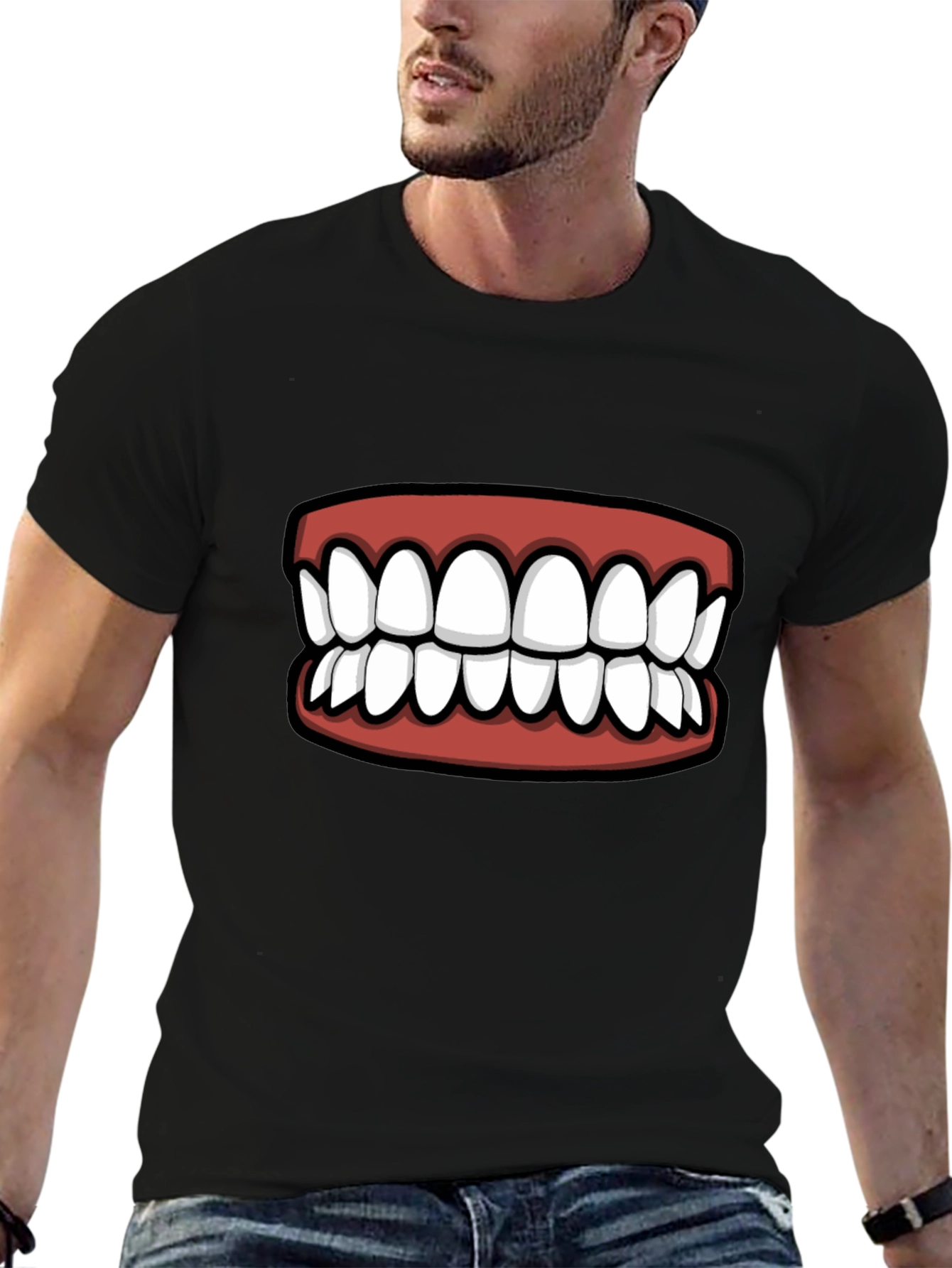 Funny Teeth Graphic T-Shirt - Statement Tee