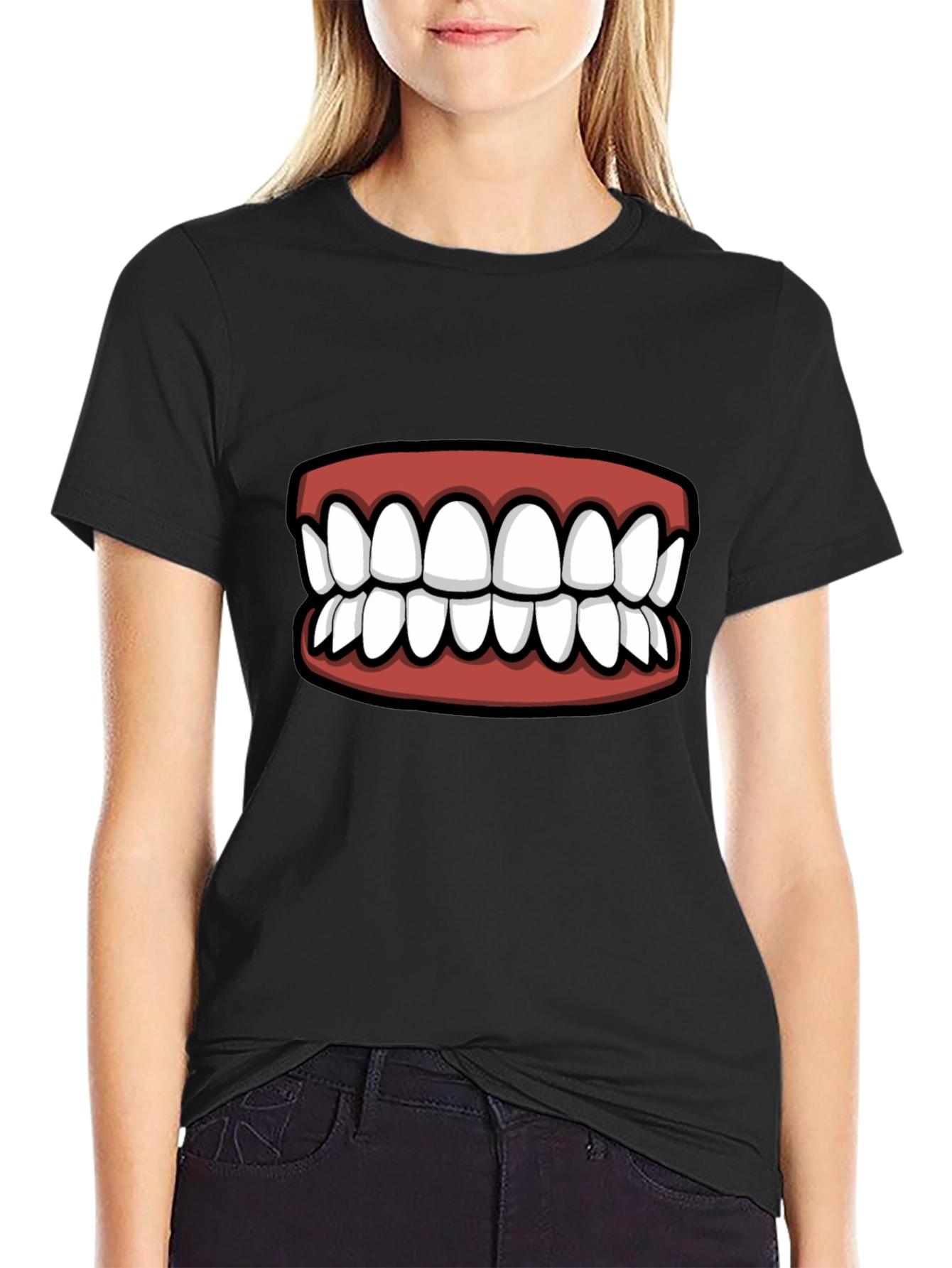 Funny Teeth Graphic T-Shirt - Statement Tee