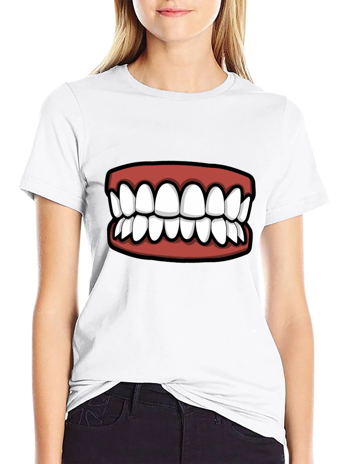 Funny Teeth Graphic T-Shirt - Statement Tee