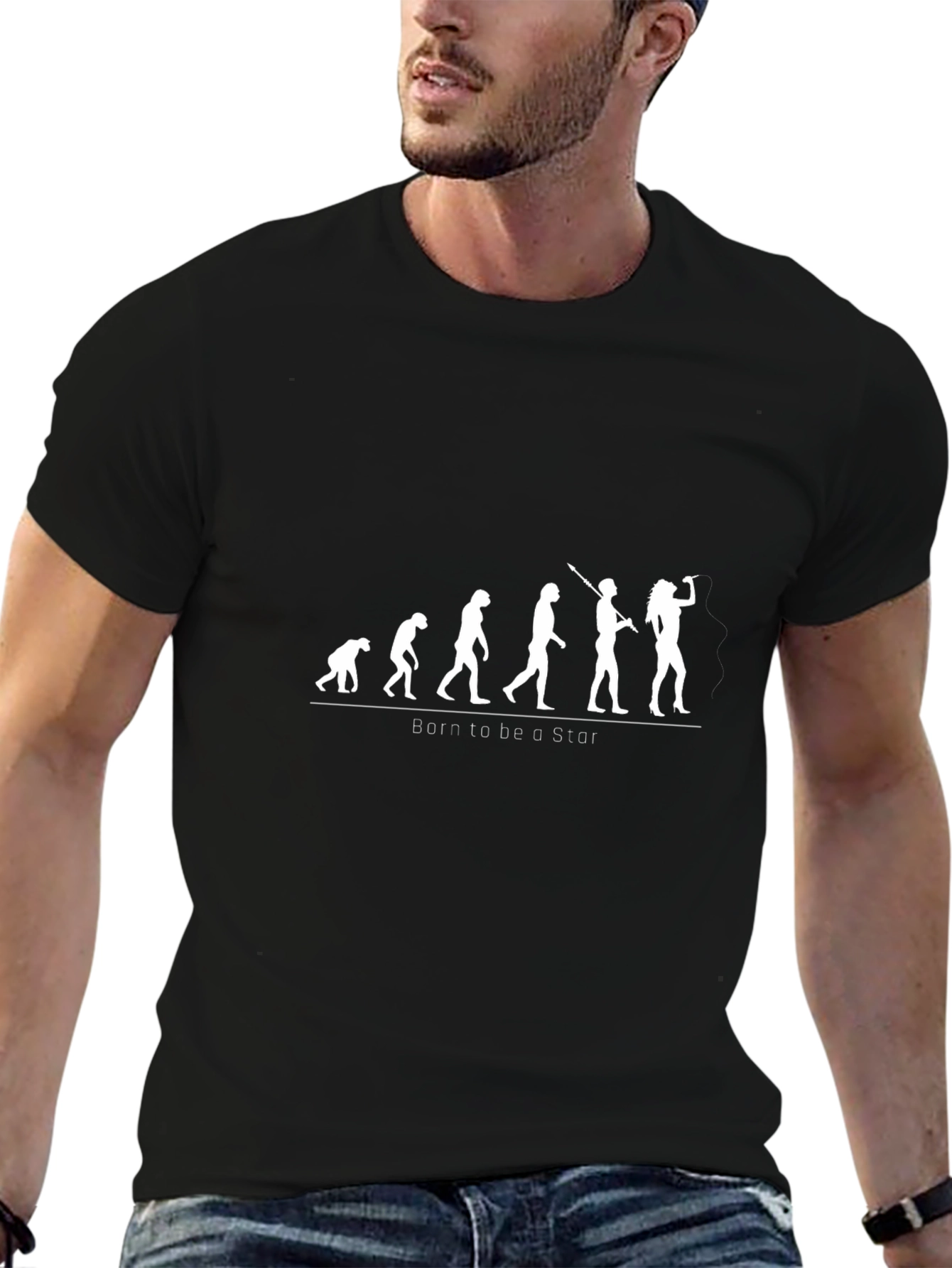 Evolution of a Star Black T-Shirt
