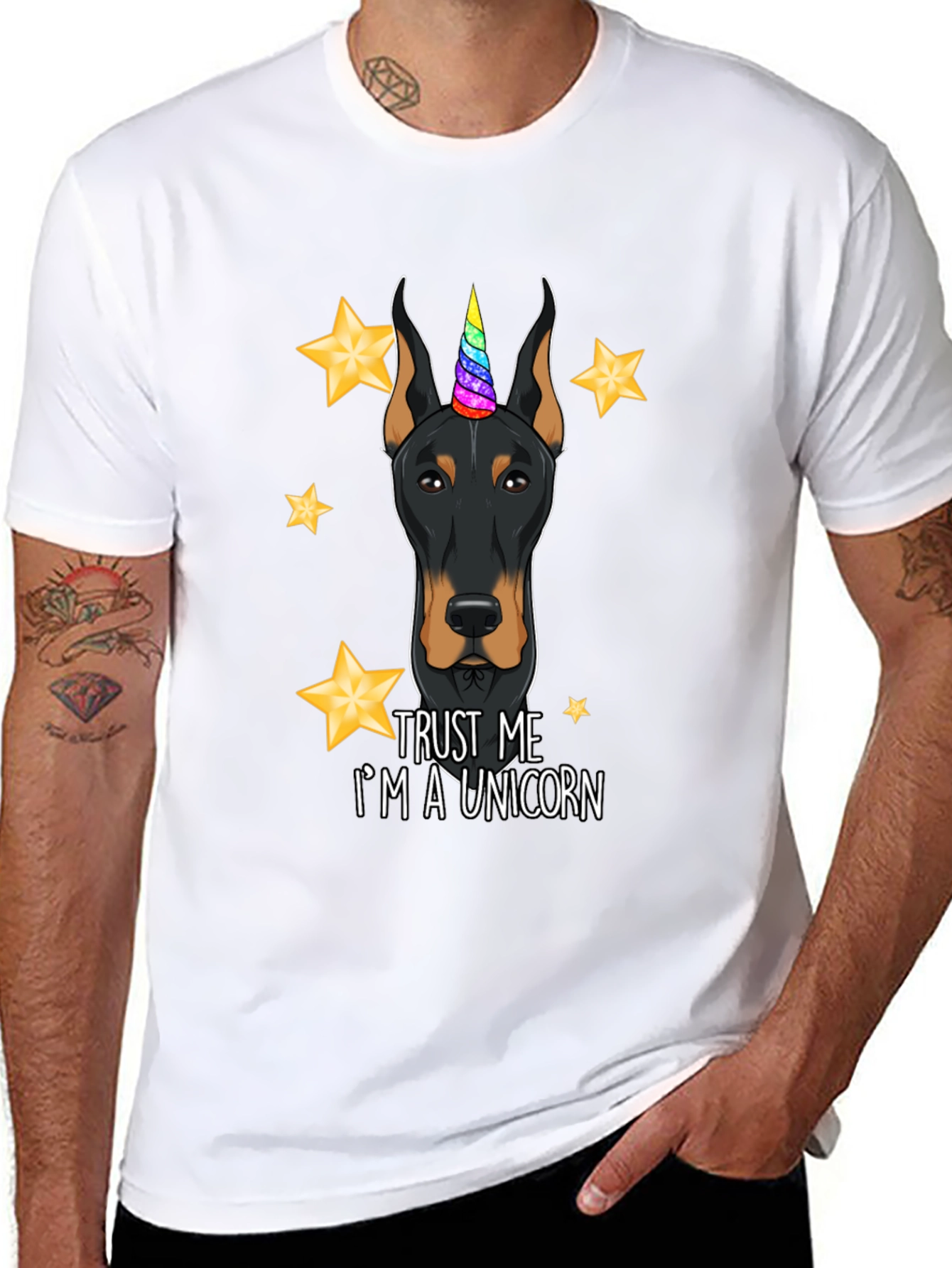 Doberman Unicorn T-Shirt - Trust Me
