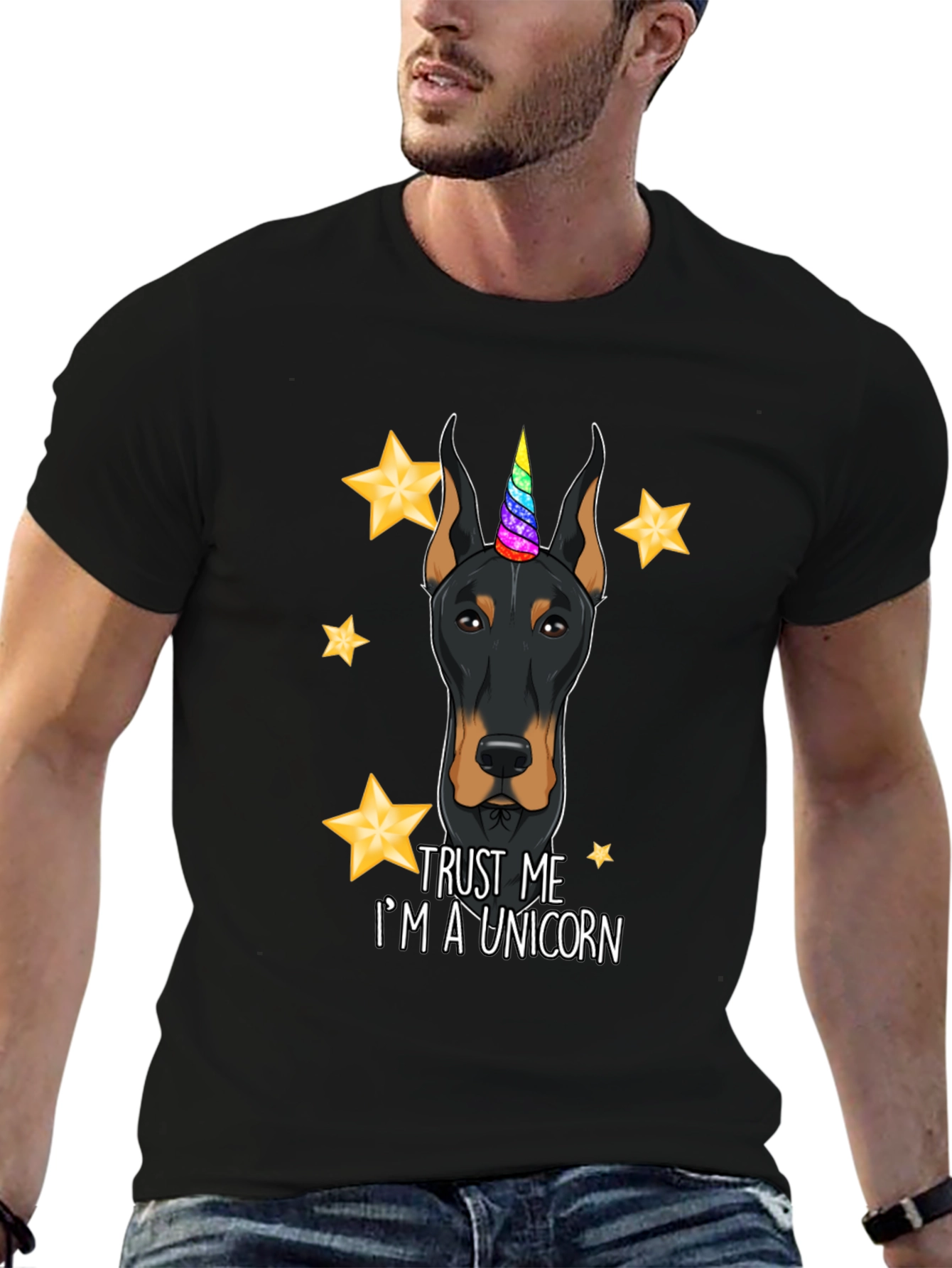 Doberman Unicorn T-Shirt - Trust Me