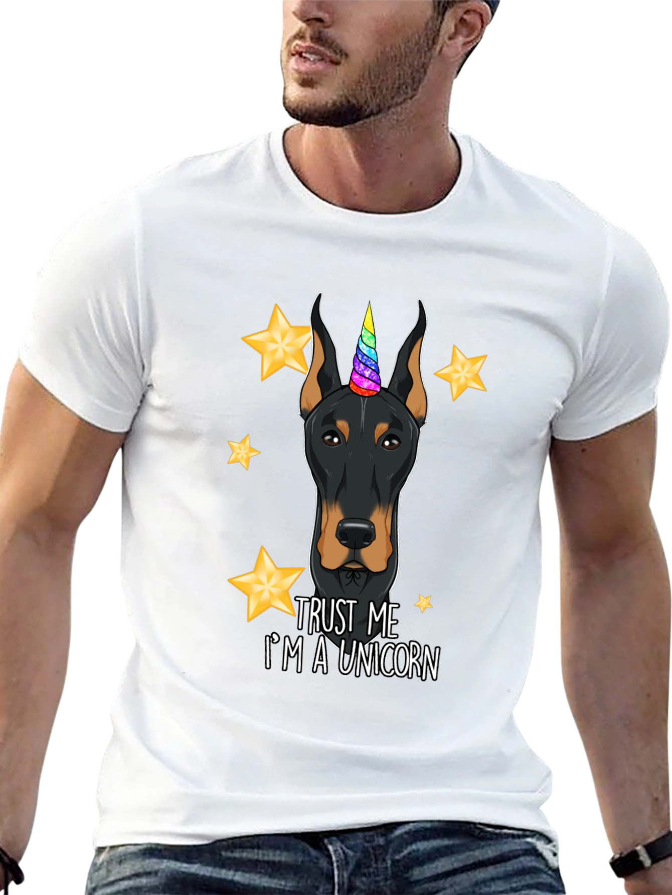 Doberman Unicorn T-Shirt - Trust Me