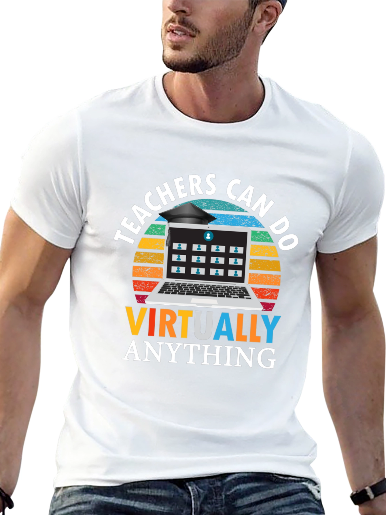 Teachers Can Do Virtually Anything Black T-Shirt