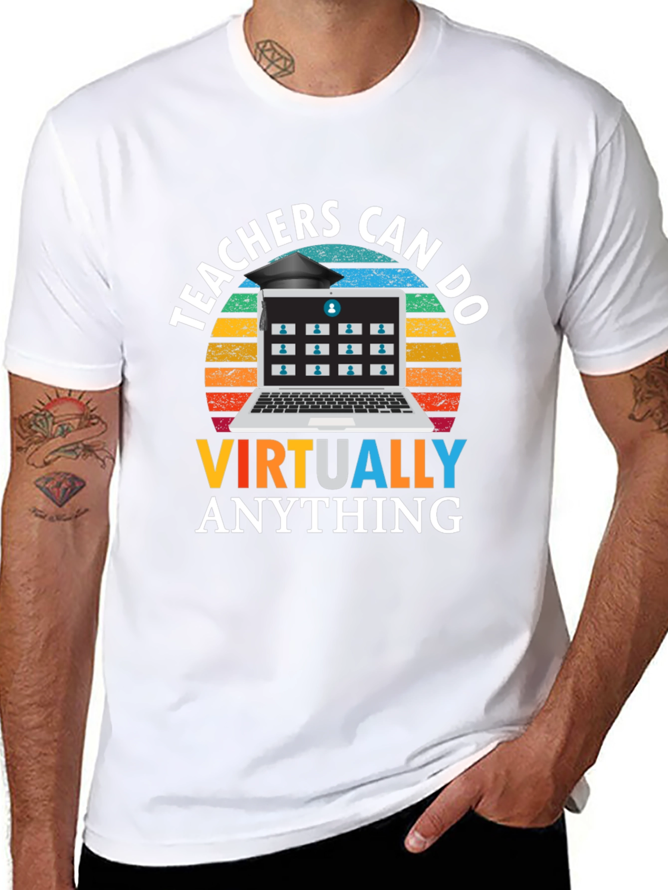 Teachers Can Do Virtually Anything Black T-Shirt