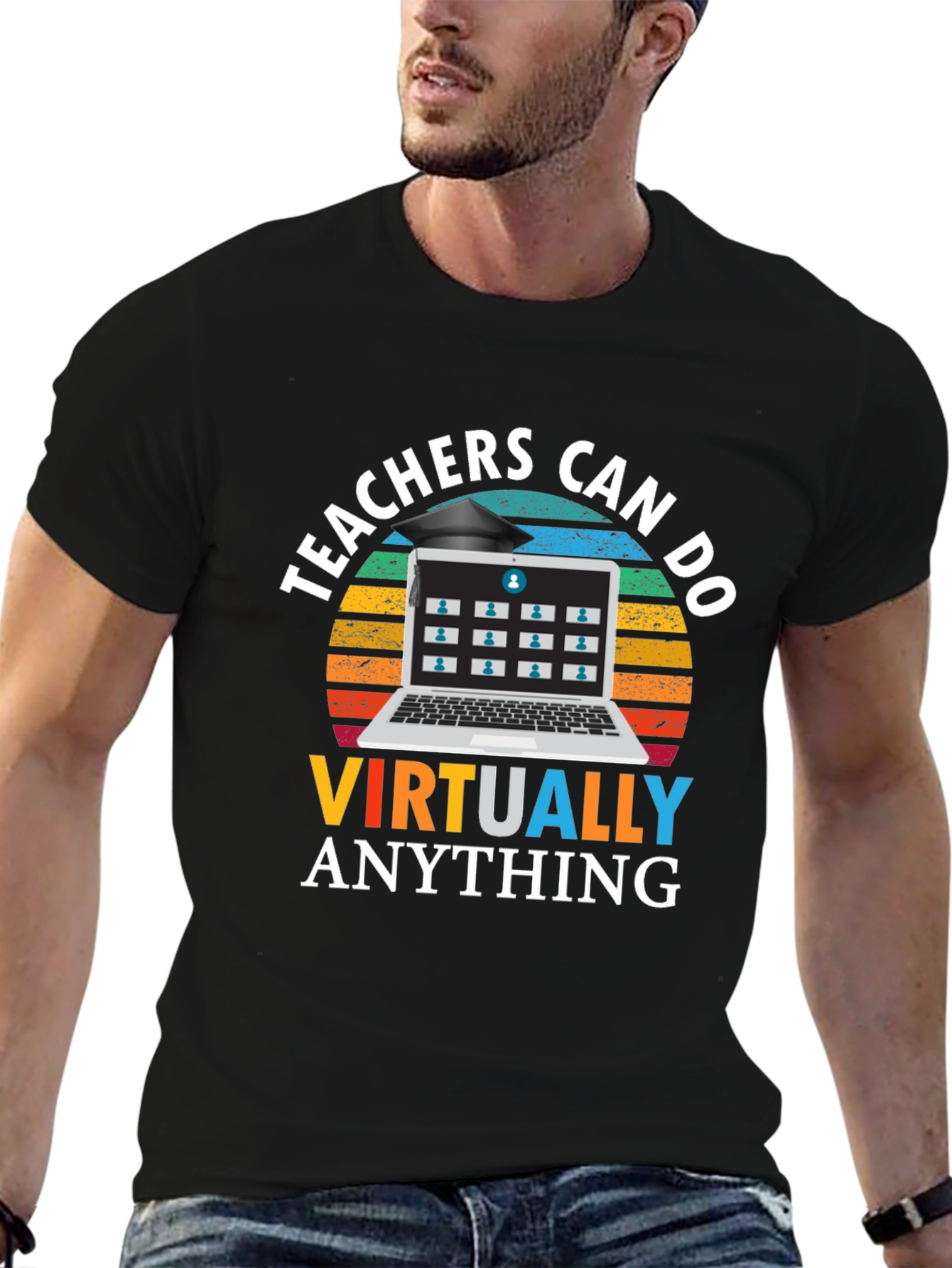 Teachers Can Do Virtually Anything Black T-Shirt