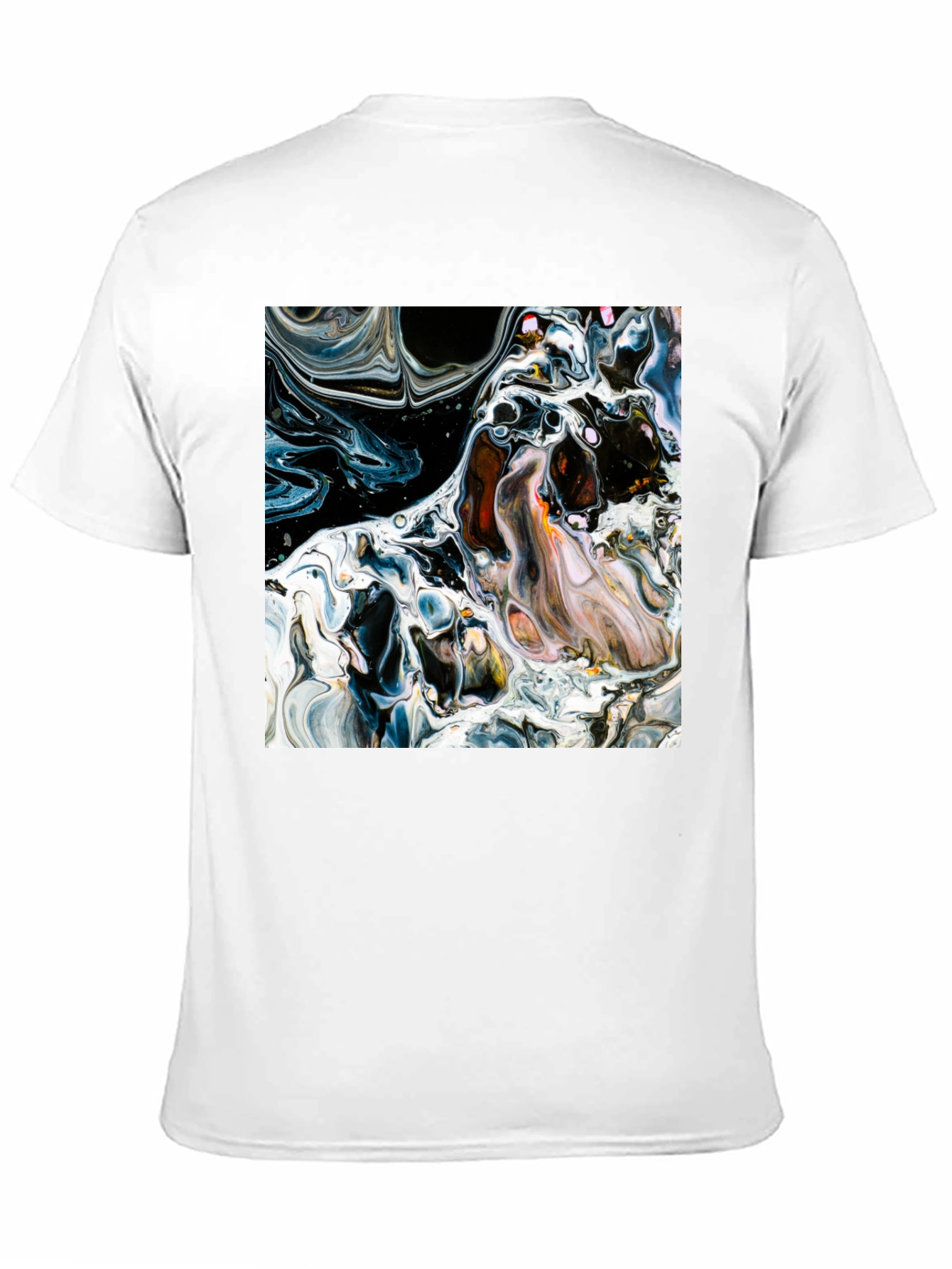 Abstract Art Graphic Black T-Shirt