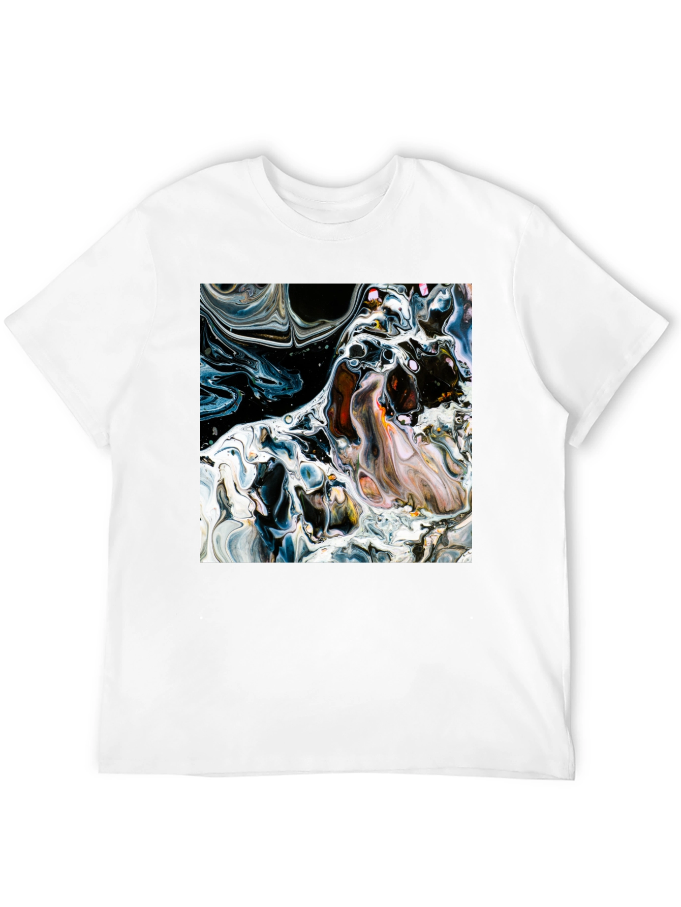 Abstract Art Graphic Black T-Shirt