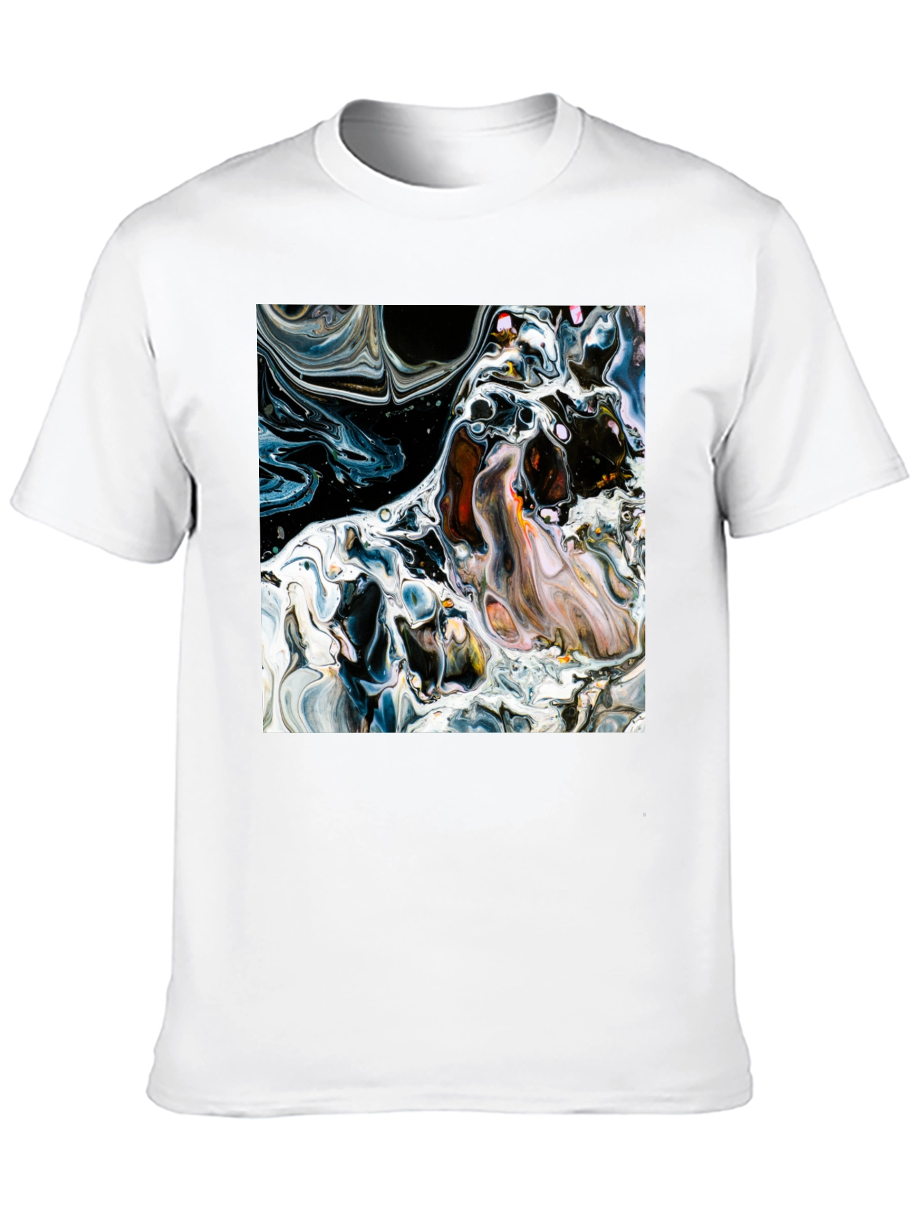 Abstract Art Graphic Black T-Shirt