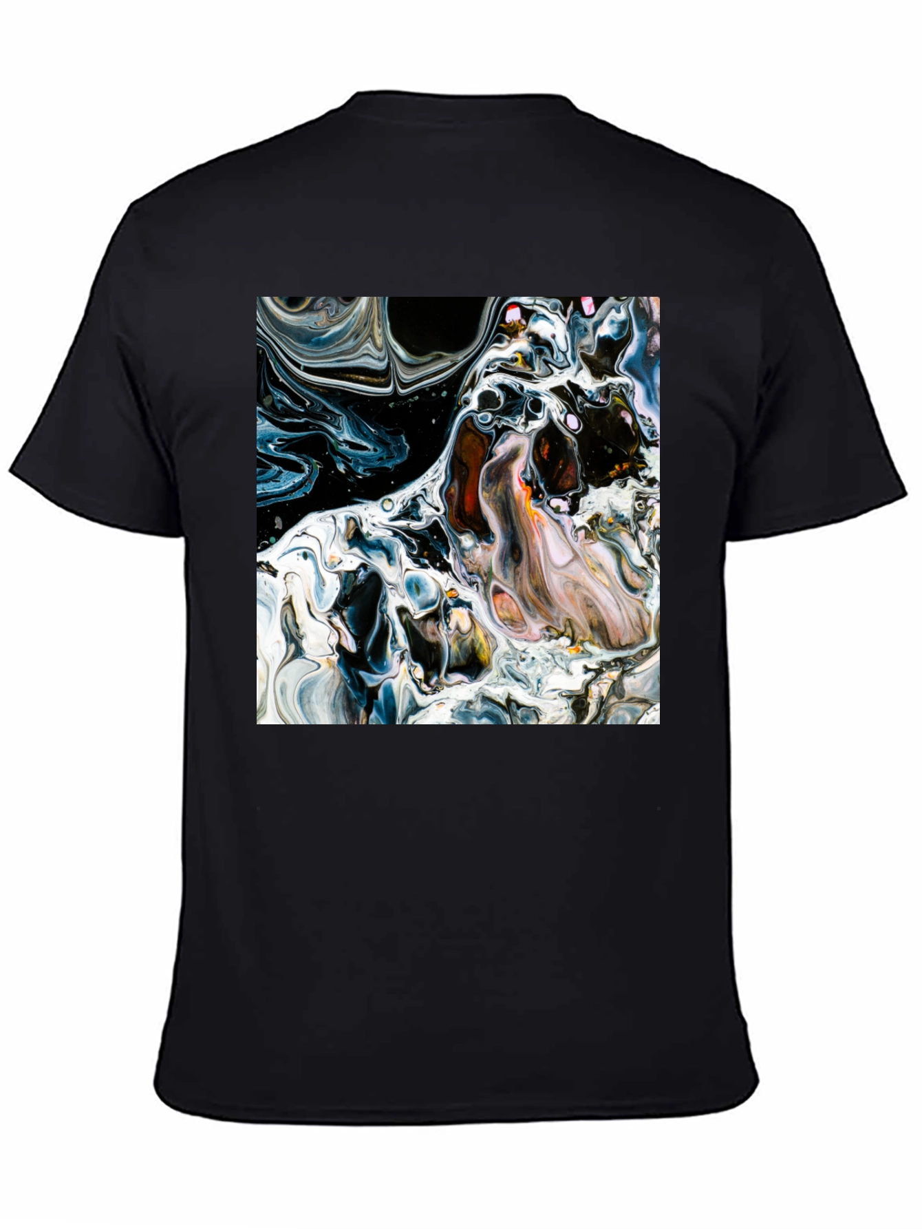 Abstract Art Graphic Black T-Shirt